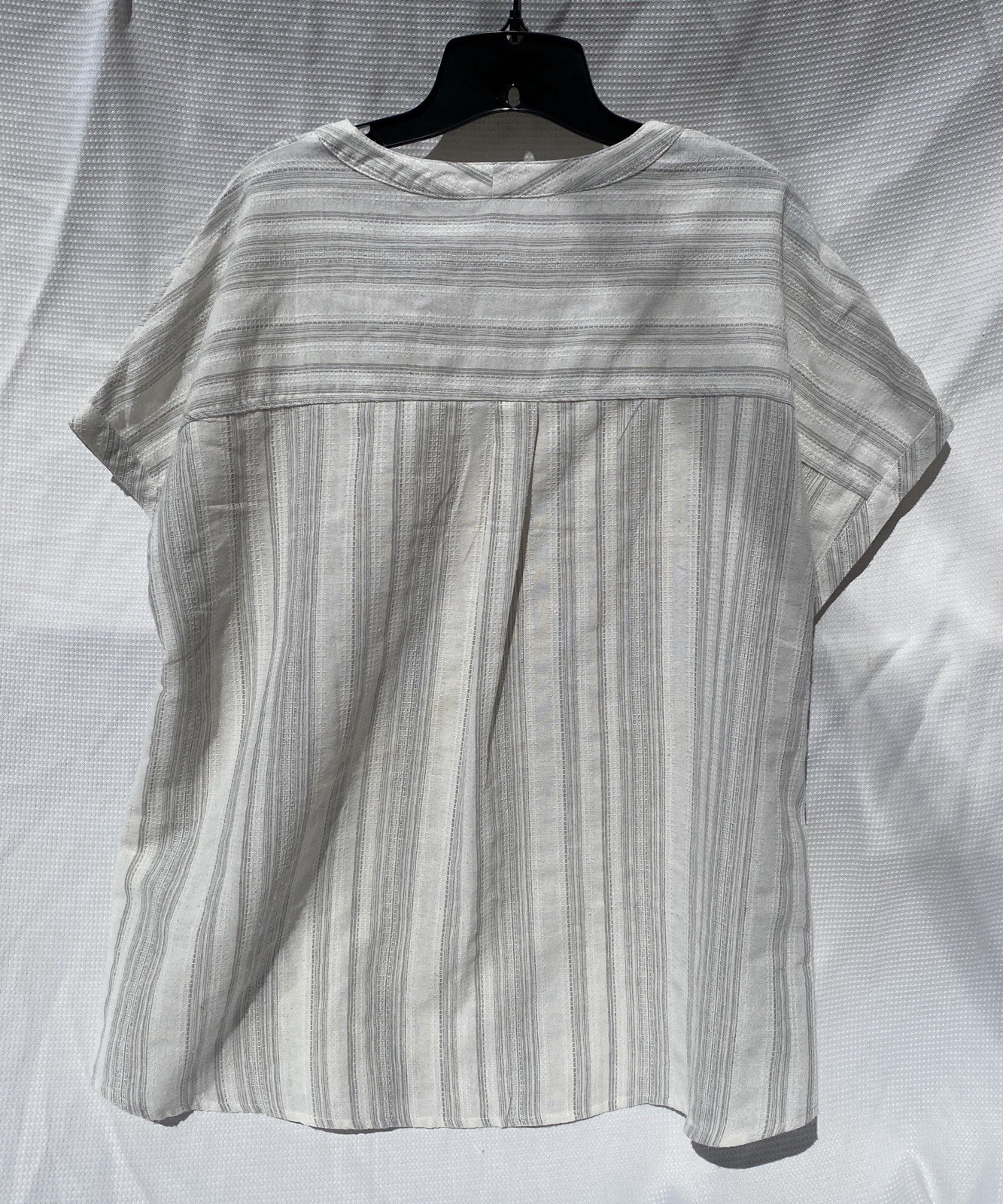 Cotton Blend Peasant Top XL Short Sleeve