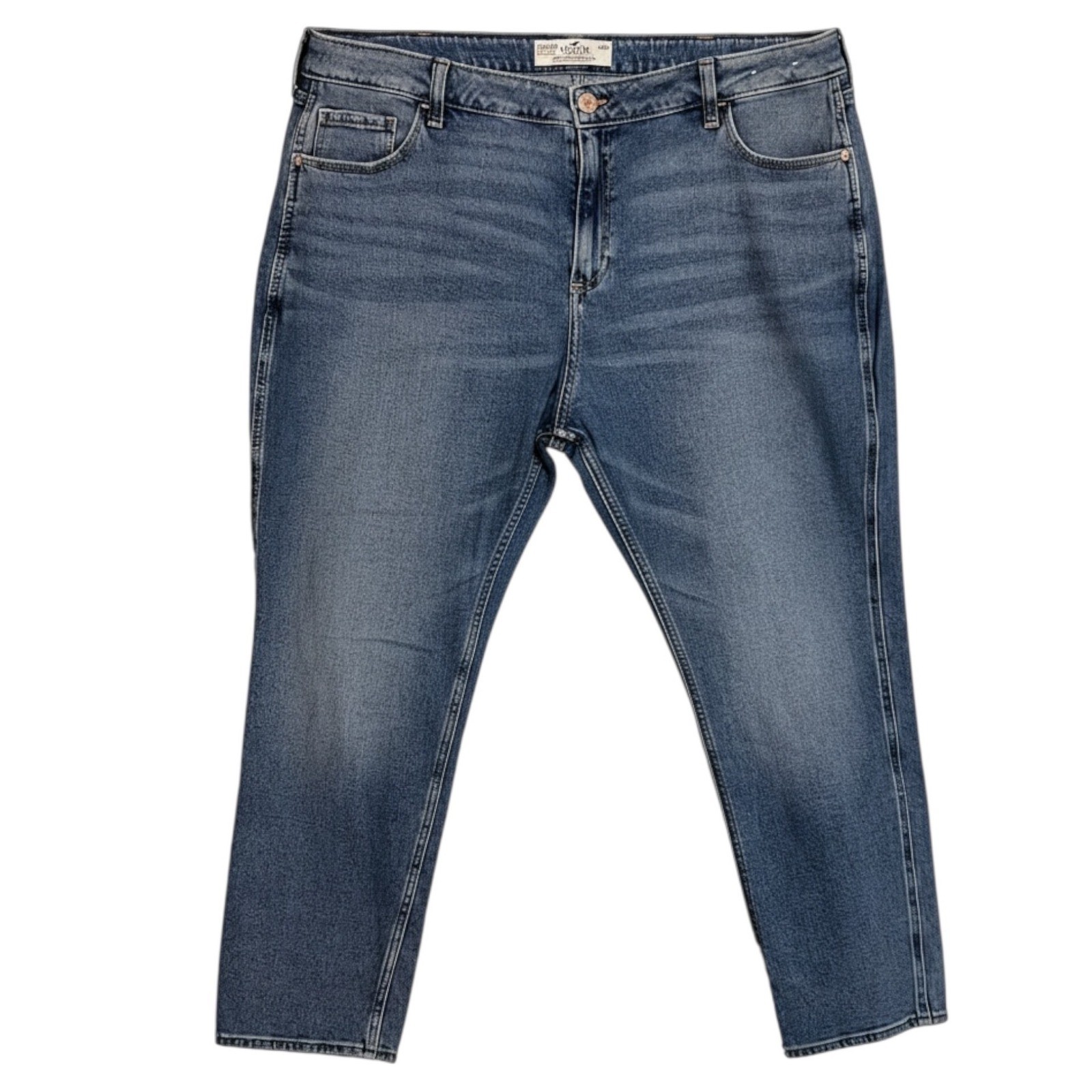 Hollister Curvy High Rise Jeans W35S Vintage Stretch Light Wash
