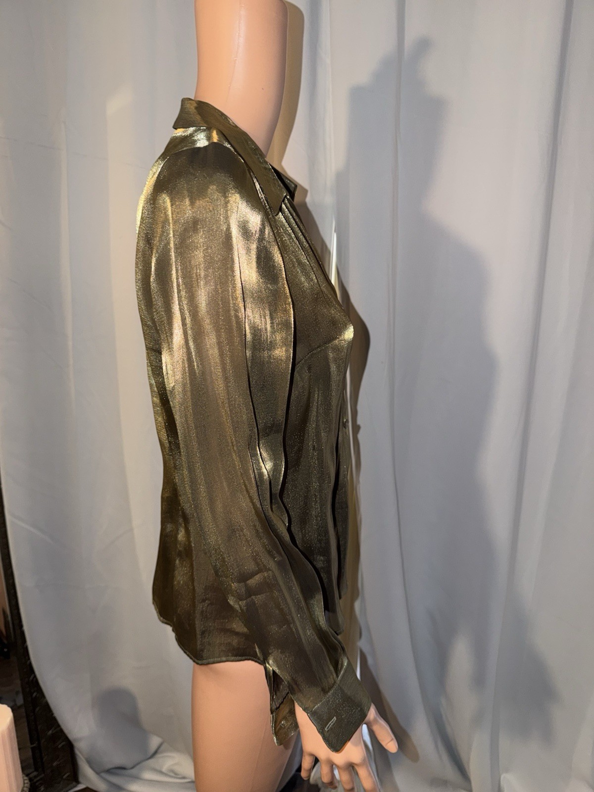 Joan Leslie Vintage 80’s Blouse Size 10 Hunter Green