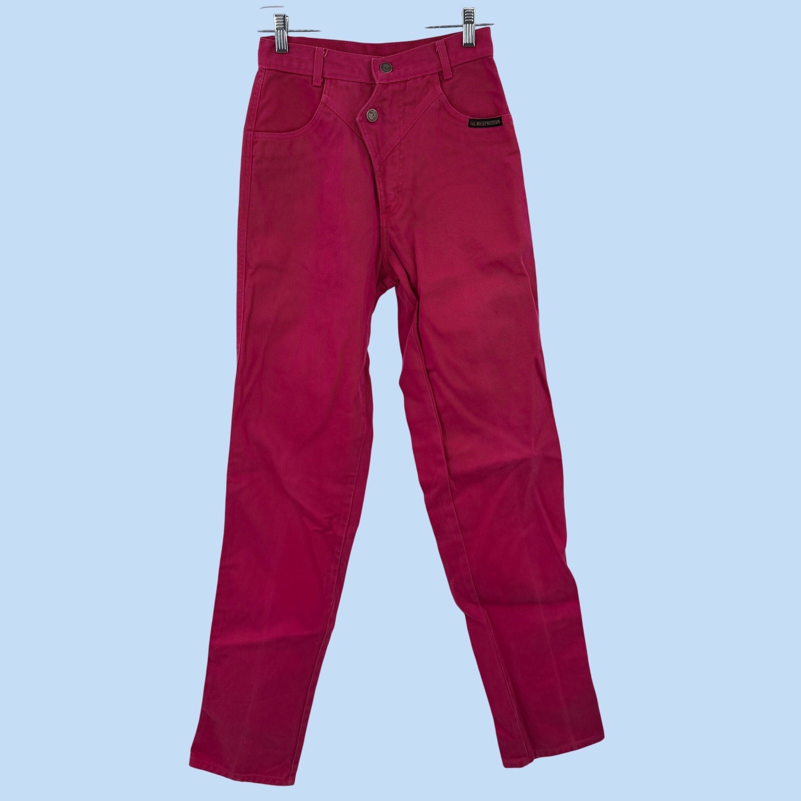 Vintage Rocky Mountain Magenta Pink High Waisted Western Jean 27/5 Double Button