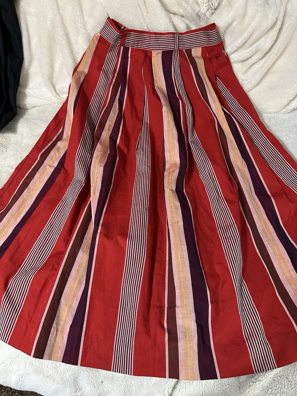 Jantzen Vintage 80s Skirt Long Women’s Colorful Size 12 Crease Resistant
