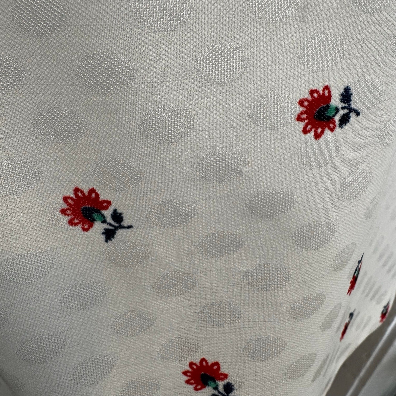 Vintage Sleeveless Floral Mock Neck Blouse Small 70s Union Made Shell Rose Retro