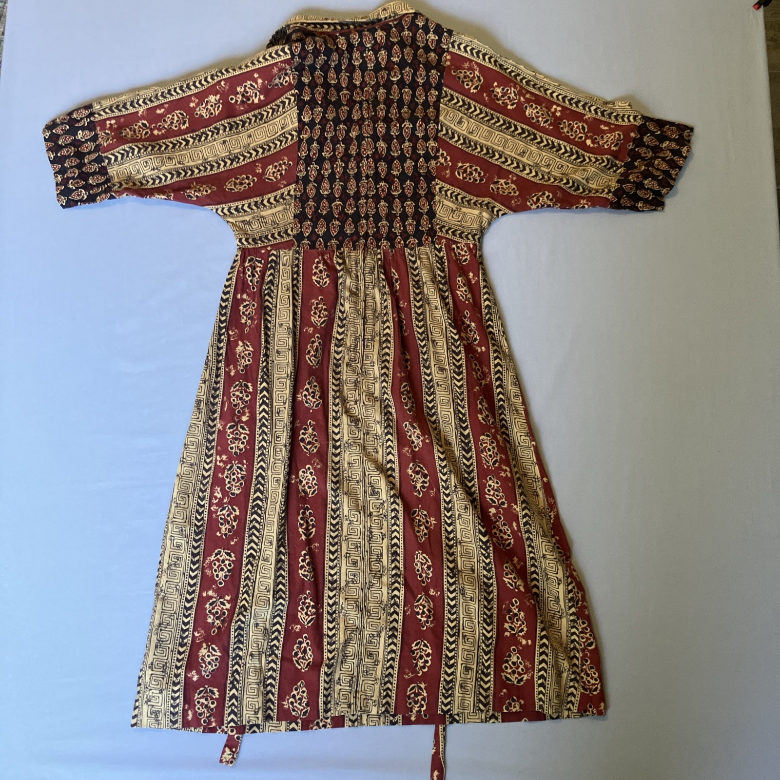 True Vintage 1970s Terri Juniors California Prairie Boho Dress Juniors 13
