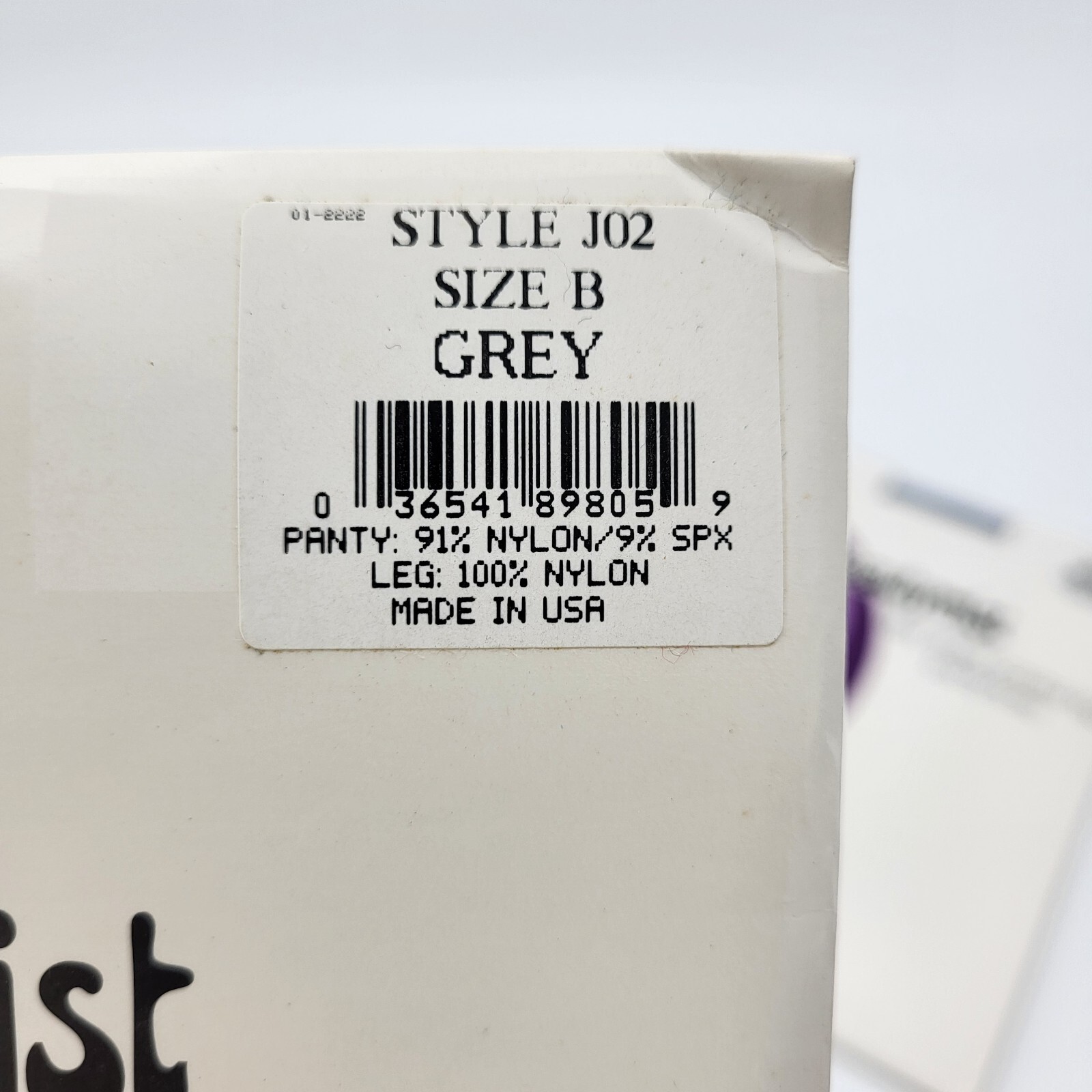 Vintage NOS 3 Pair Beauty Mist Nylon Pantyhose Size B Grey Day Sheer Control Top