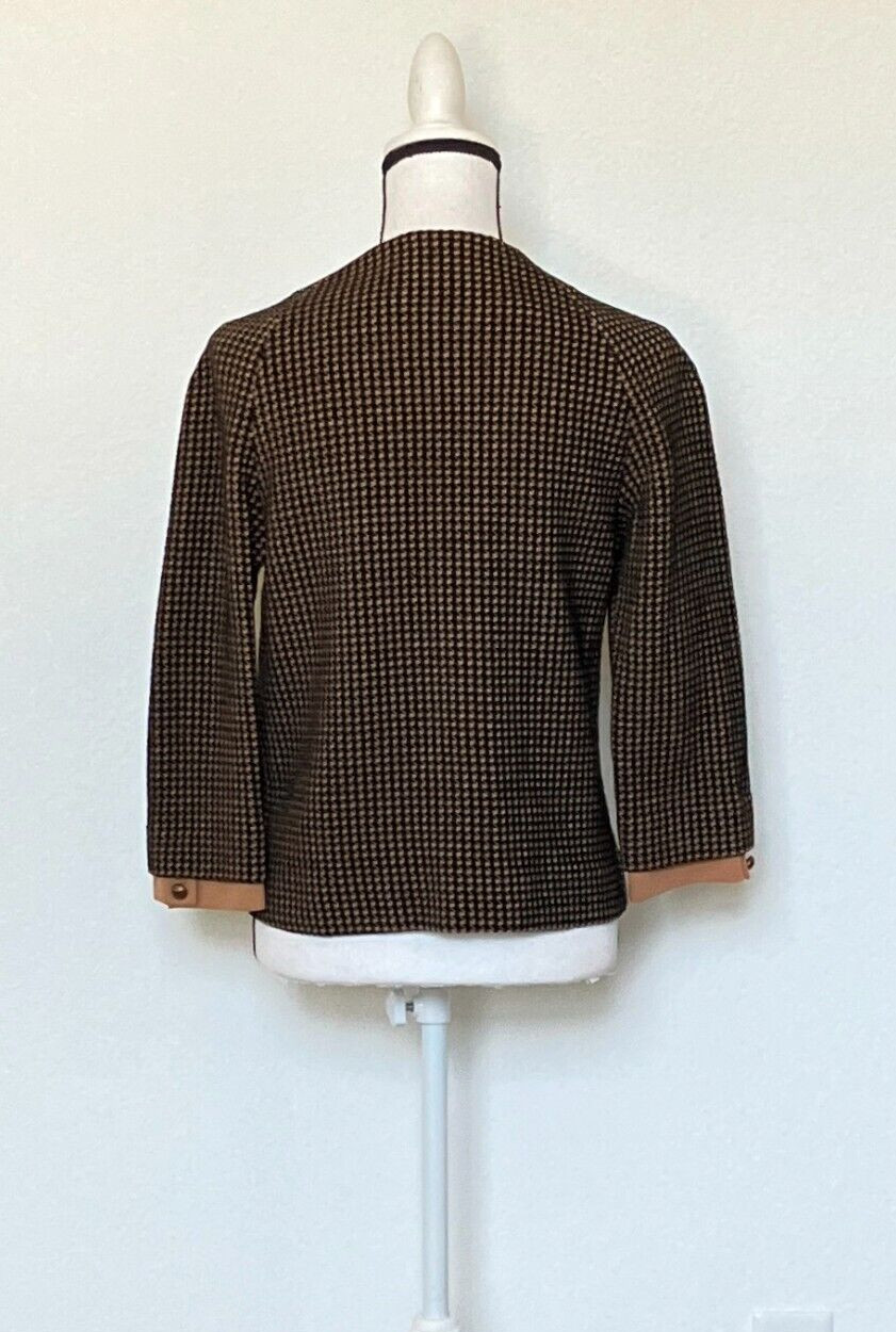 1950s Houndstooth Knit Blazer, 1960s Checkered Jacket