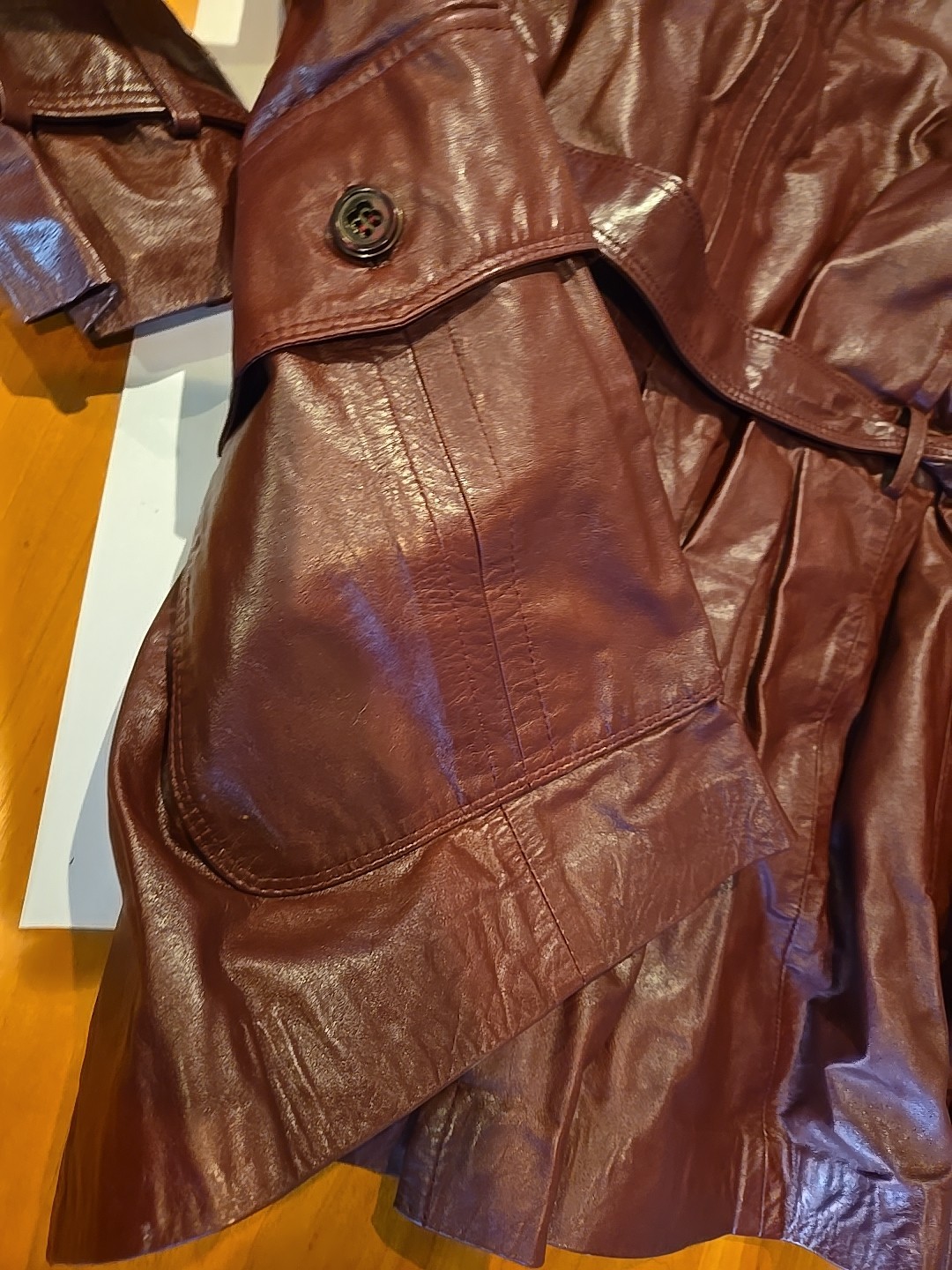 Vintage Etienne Aigner Burgundy Jacket Size 42