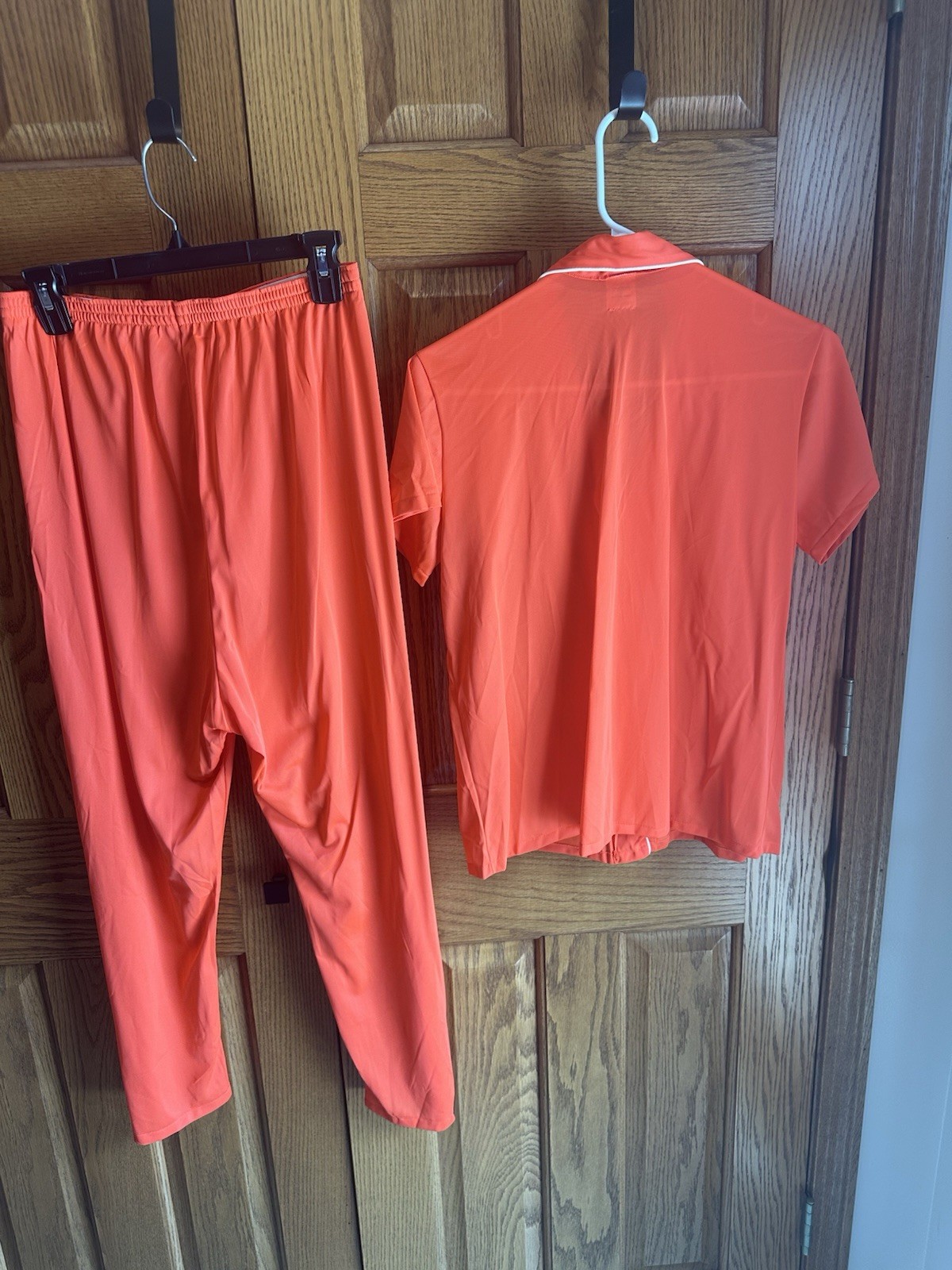 Vintage Pjs Gaymode Orange Pajamas JC Penney Women’s 36 Small 2 Pc Set