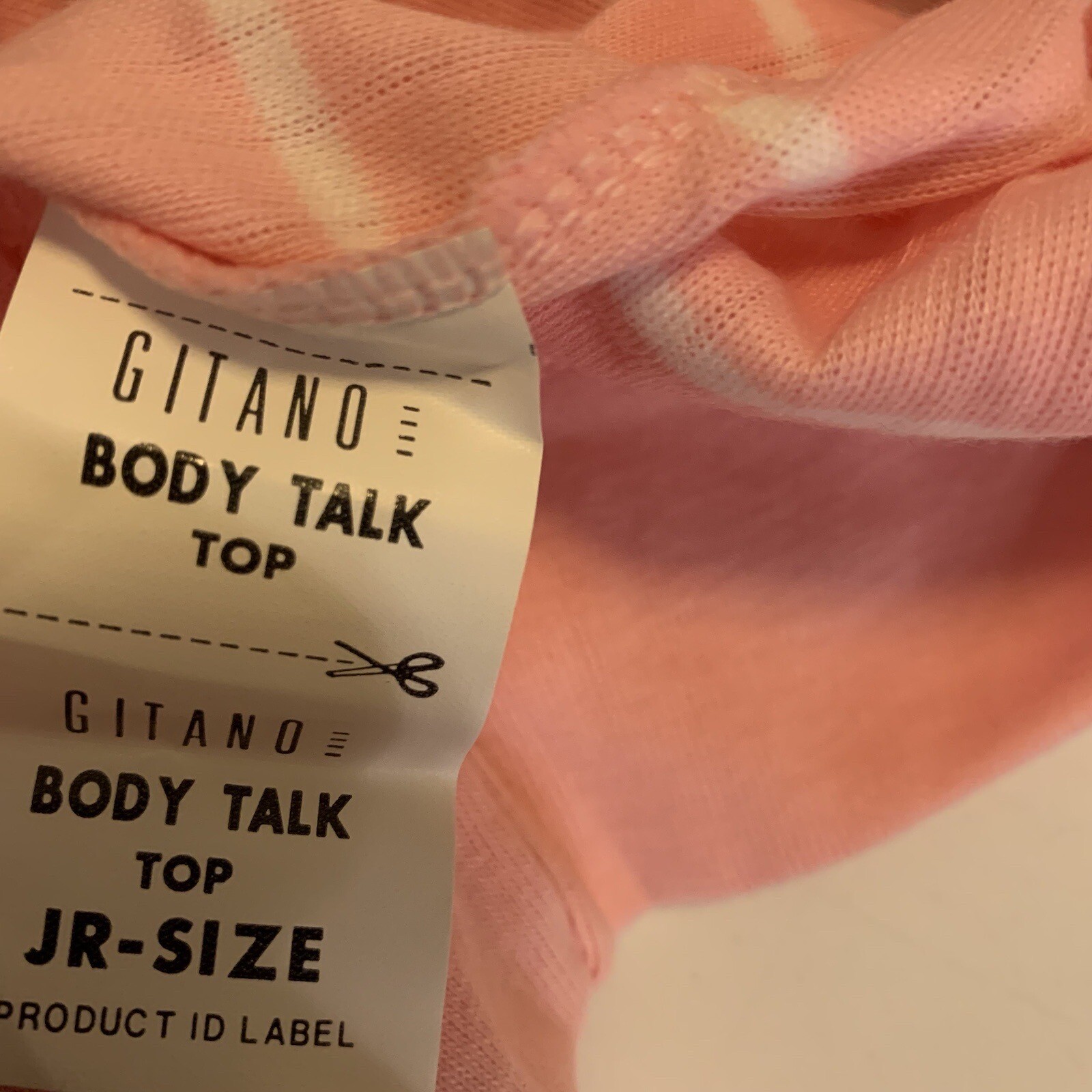 Vintage 80s Gitano Top Rugby Stripes Zip Neck Collar Shirt M NWT 1986 Body Talk