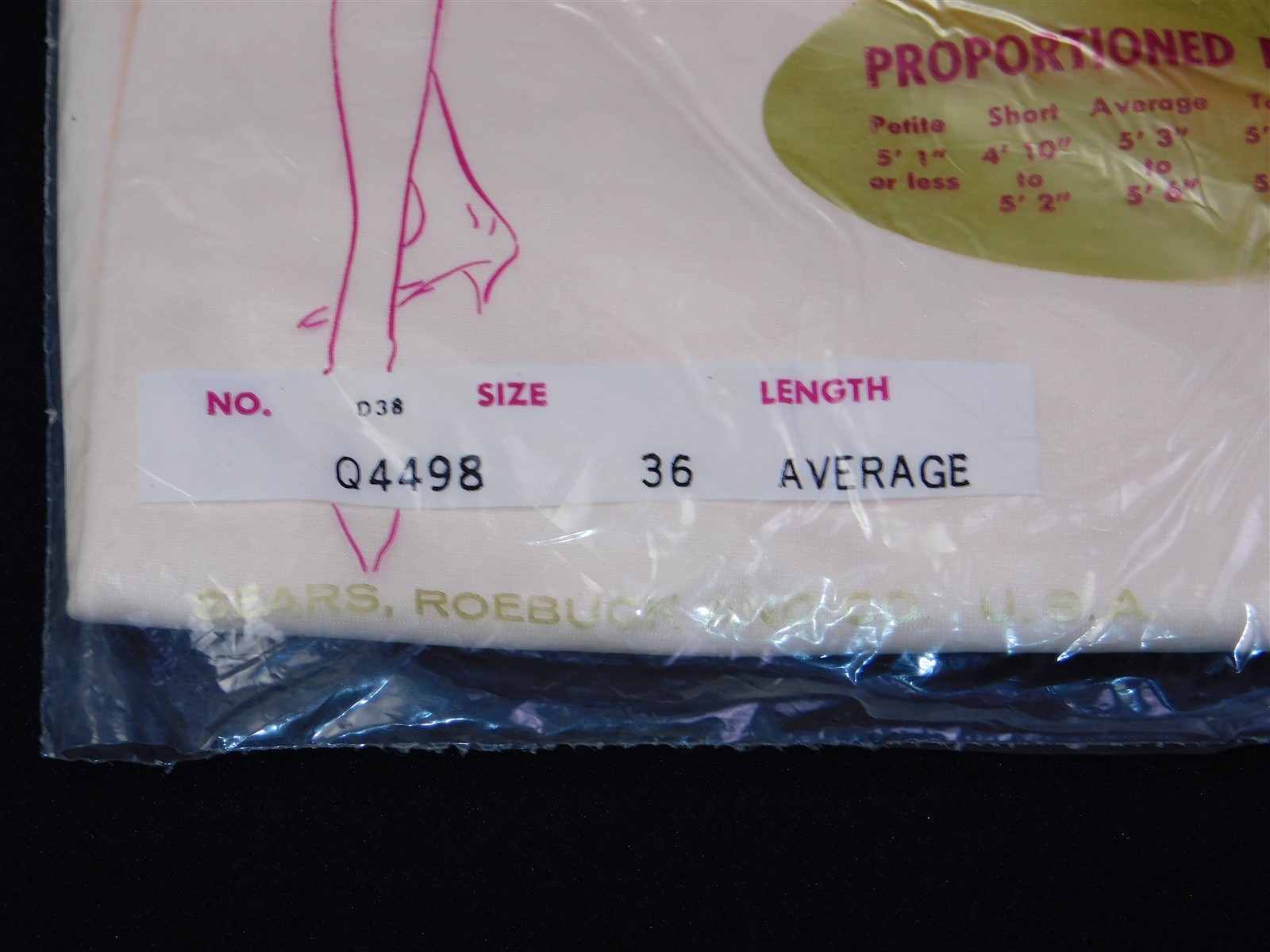 2 Vintage 1960s SEARS CHARMODE Peach White Nylon Tricot Full Slip Size 36 NOS