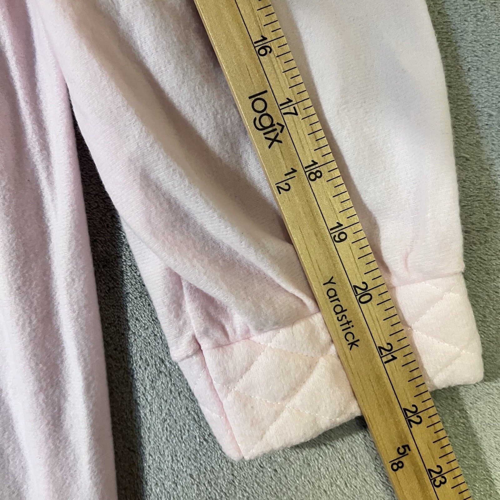 VTG Carriage Court Sears Granny Nightgown Soft Pink Womens Medium Long Sleeve