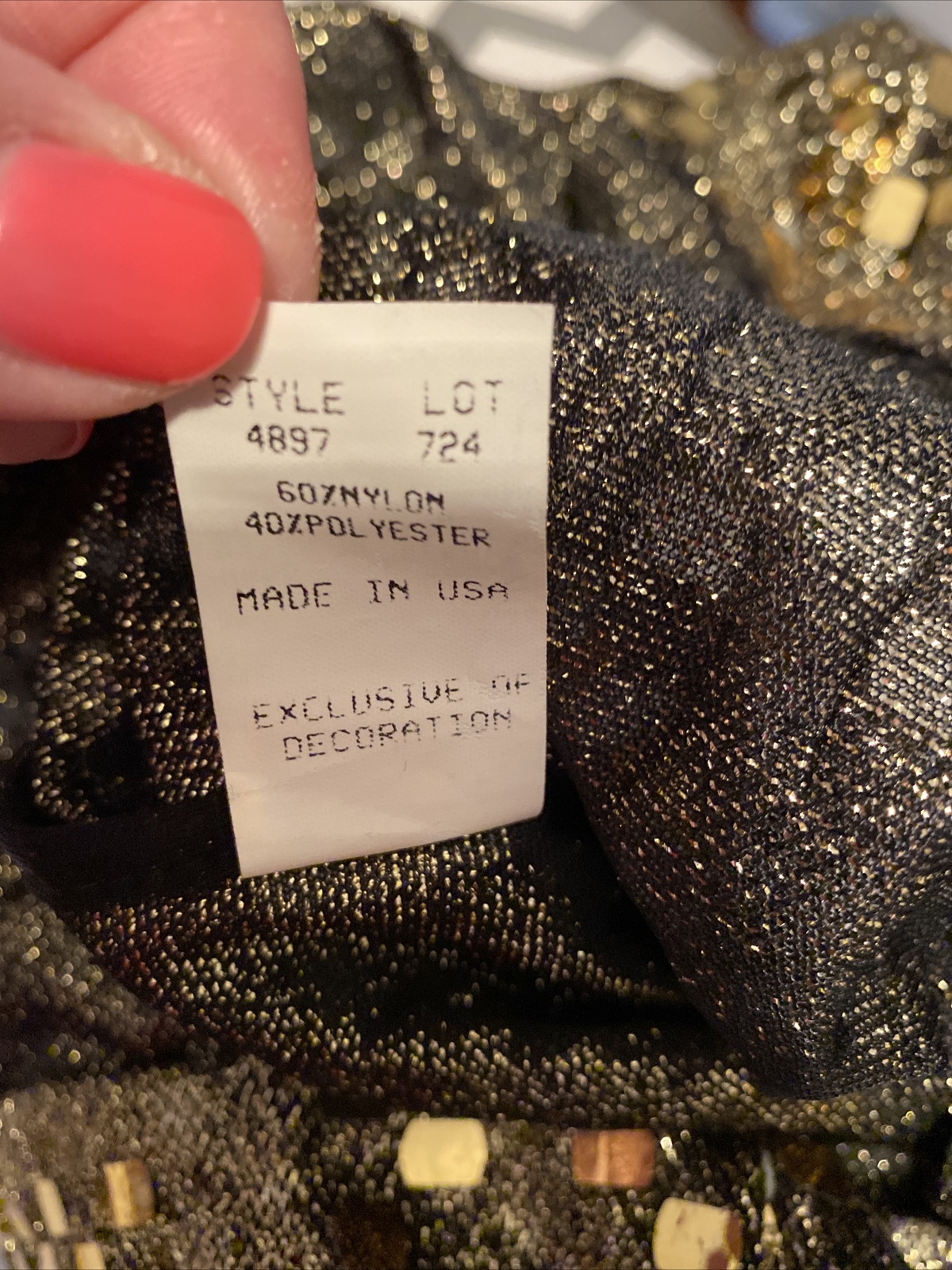 VTG 80s Kathleen Usherwood Periphery Nieman Marcus SHEER BLING Cocktail Dress S