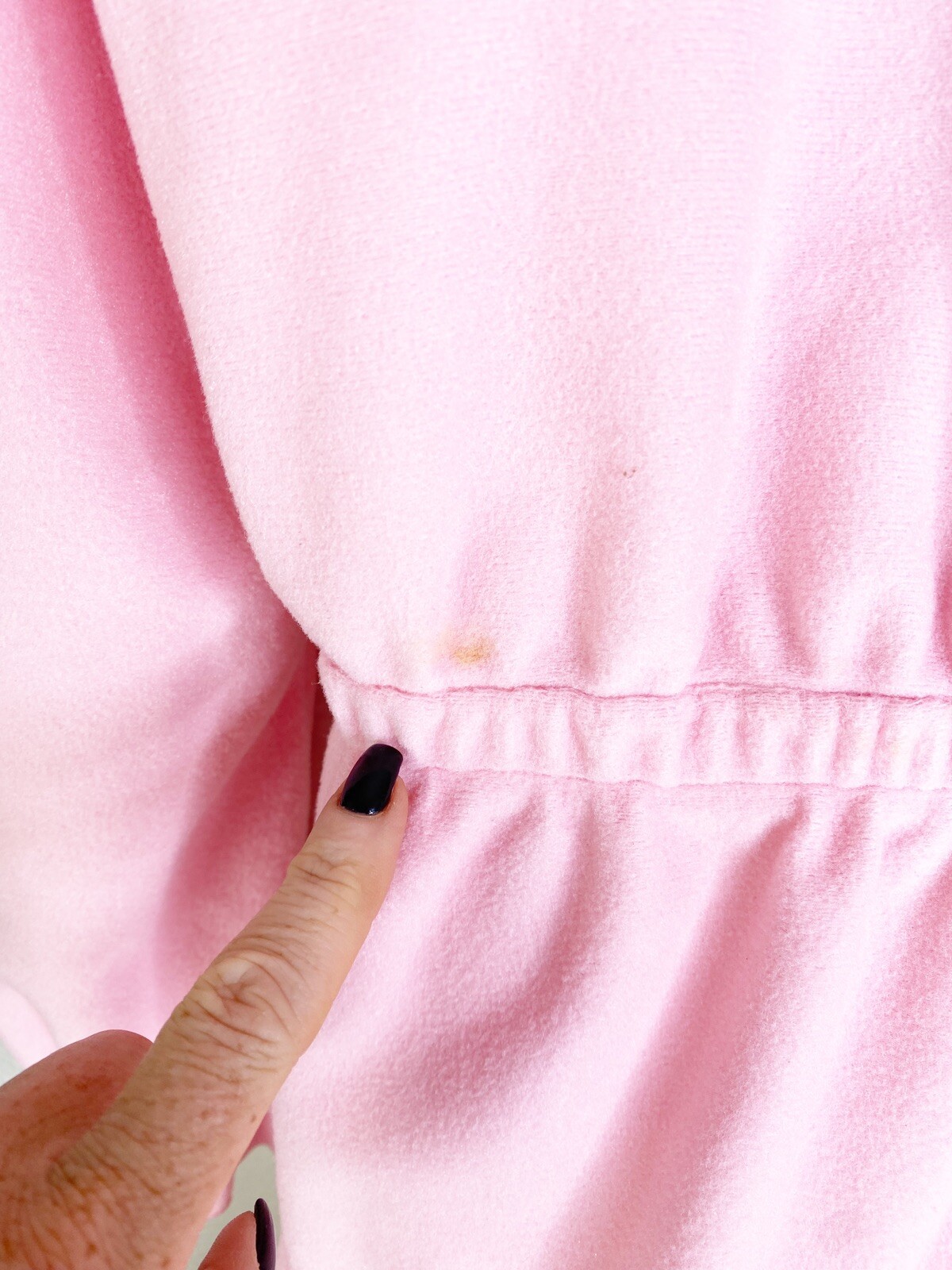 VTG Famous Bodies Med/Large 100% Poly Belted Housecoat Pink GUC