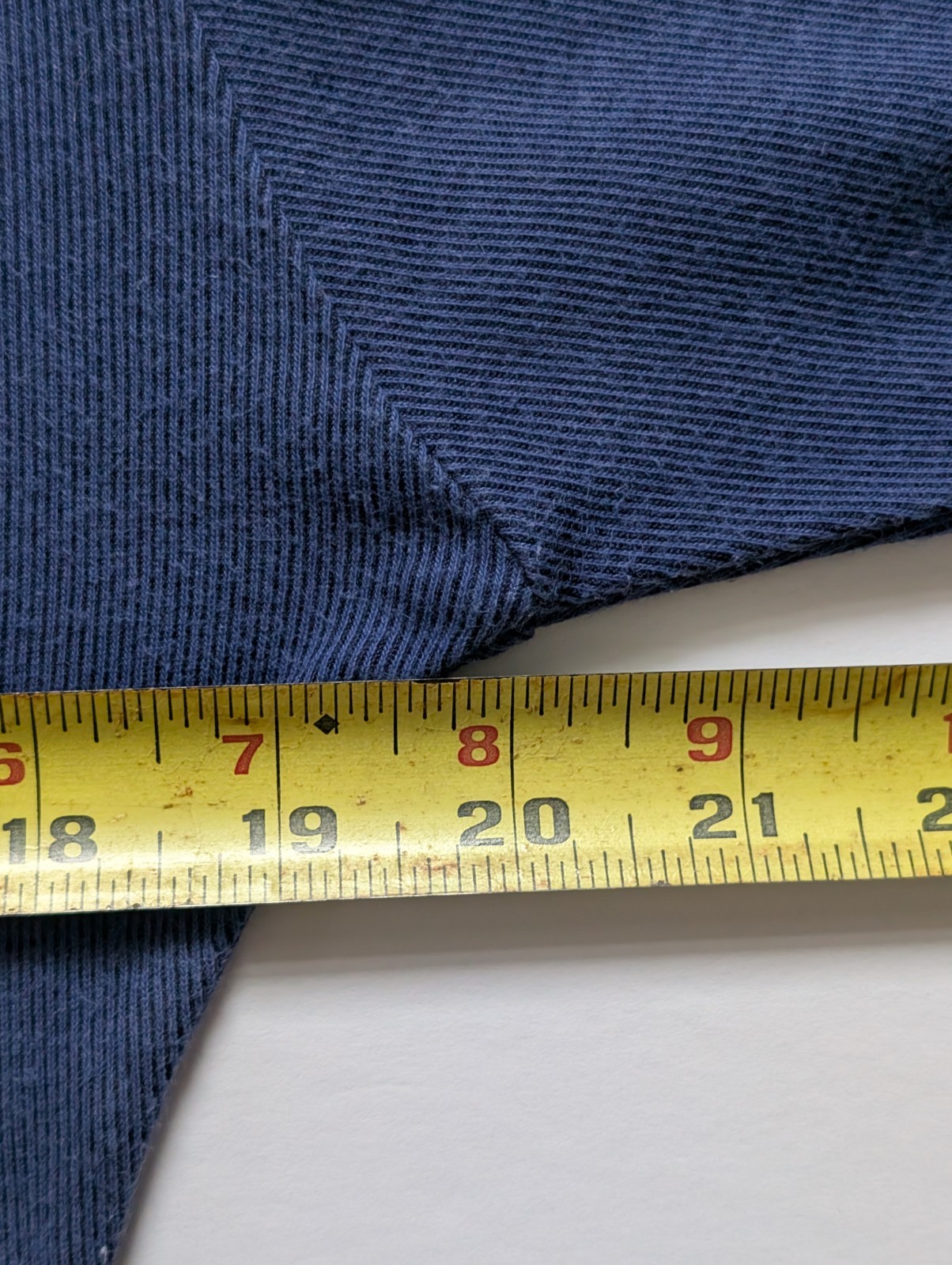 Vintage One Step Up Navy Blue Long Sleeve Blouse Women’s Size Large Cotton Blend