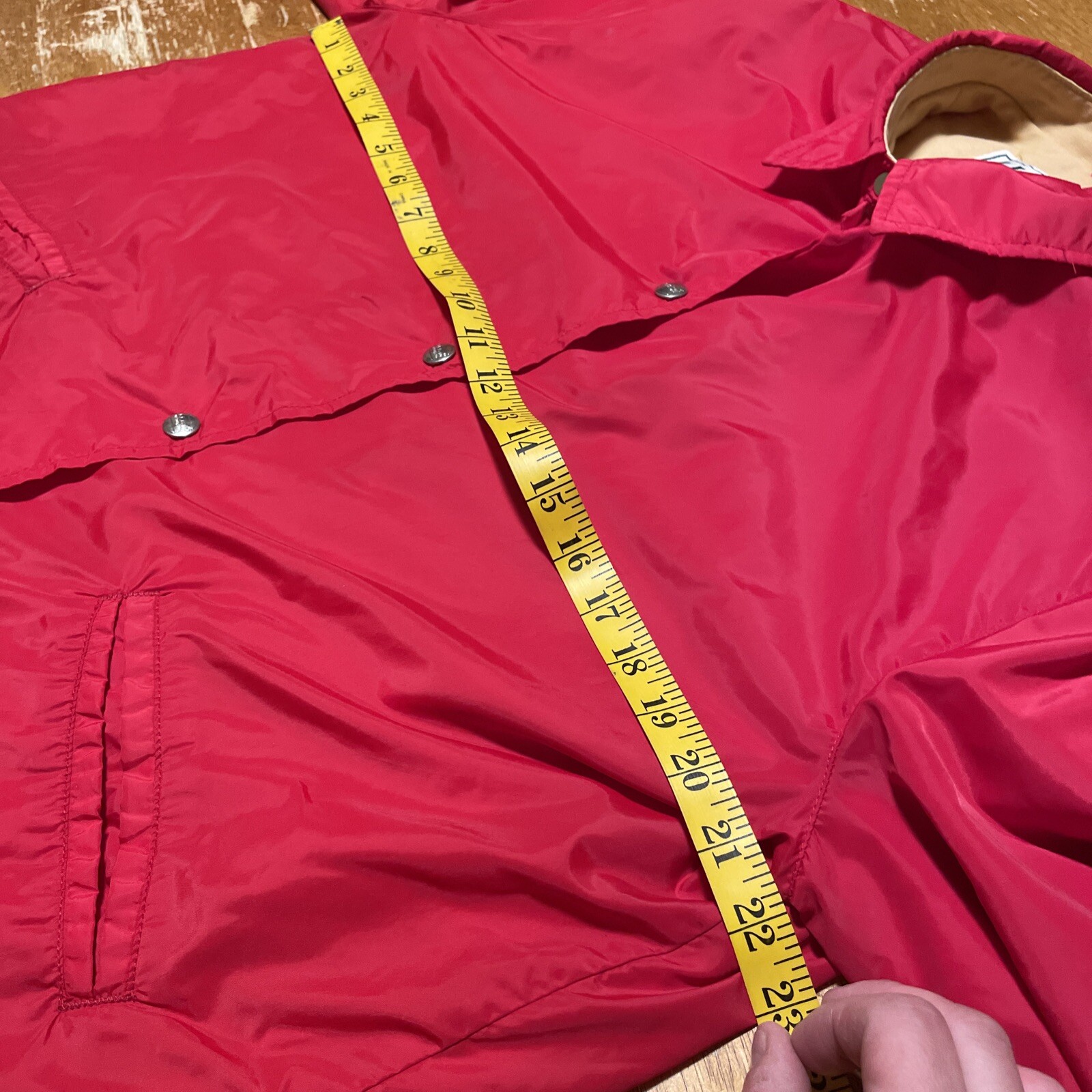 Vintage 1970s LL Bean Chamois Lined Nylon Coach’s Red Jacket Womens Size Large