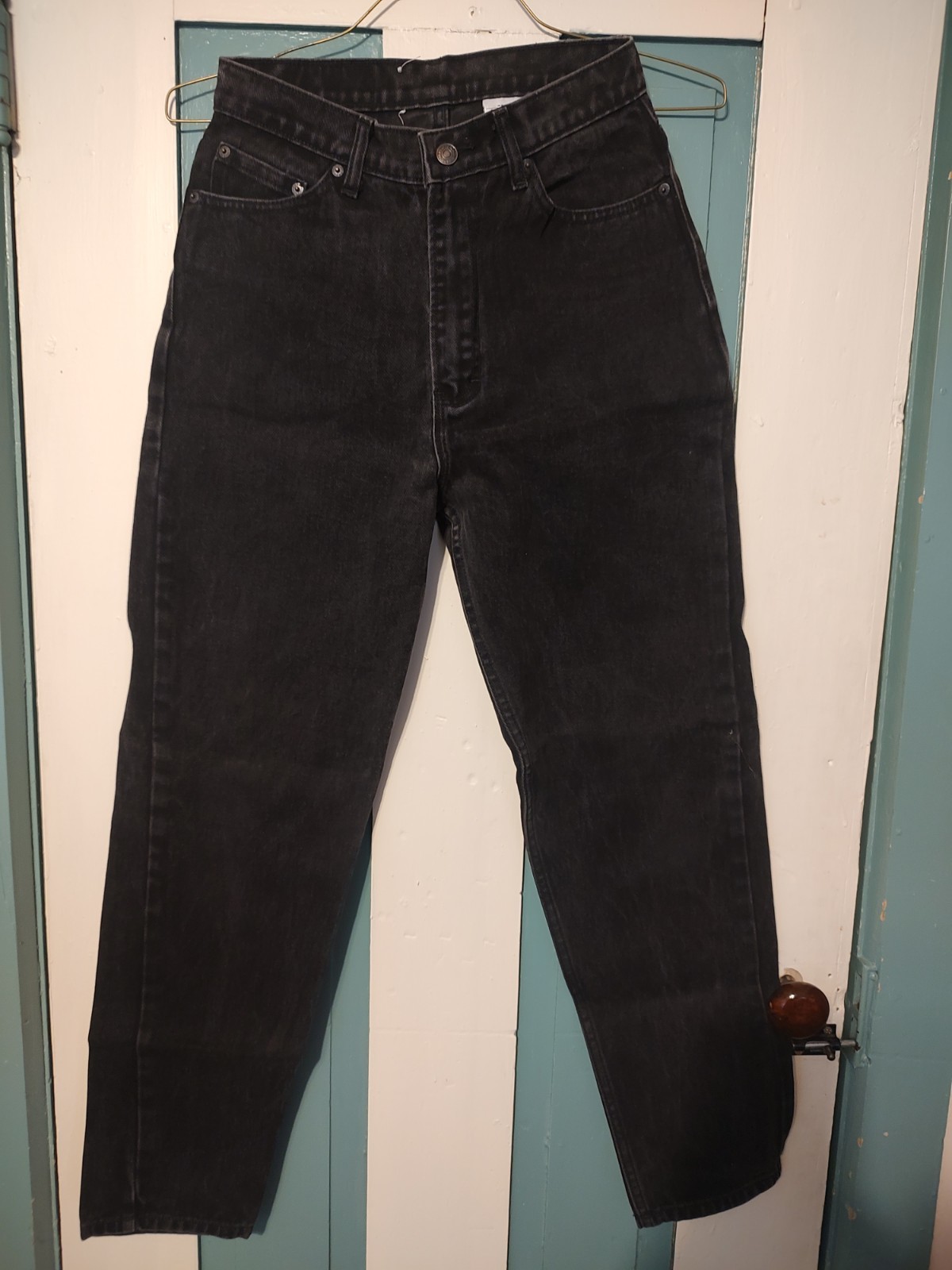 Vintage 90’s Original Jordache 100% cotton Jeans. Jr. 11/12. Black. High Waist.