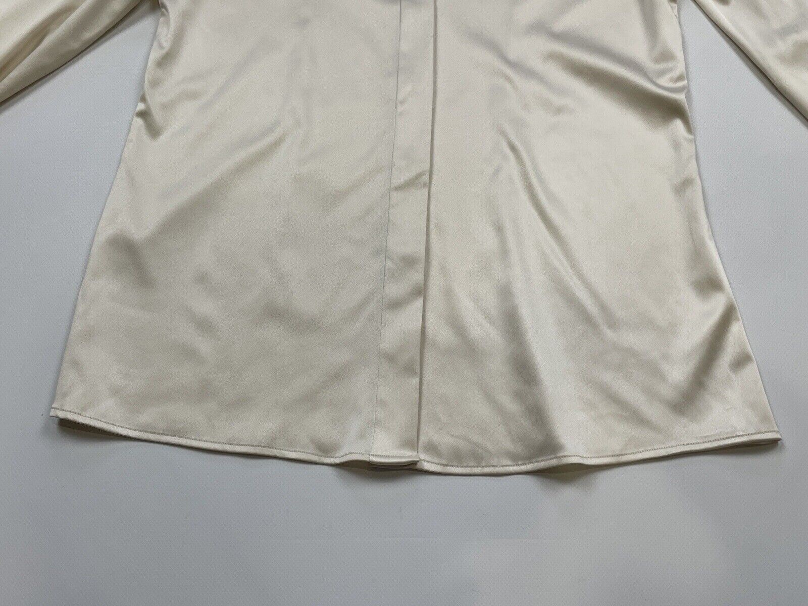 Vintage Versace Classic V2 Silk Shirt Ivory Blouse Top Size 44