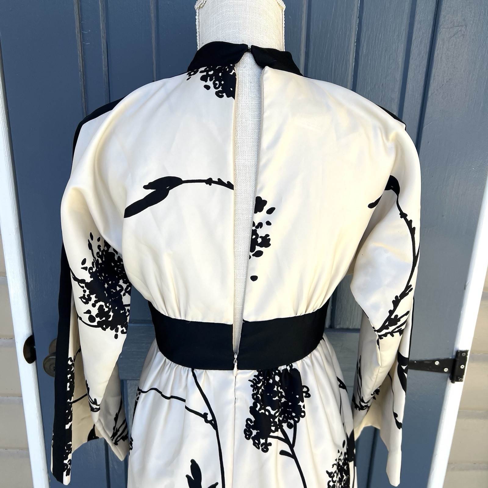 Vintage Tori Richard Honolulu Retro 70sWhimsygoth Empire Waist Floral Gown 8