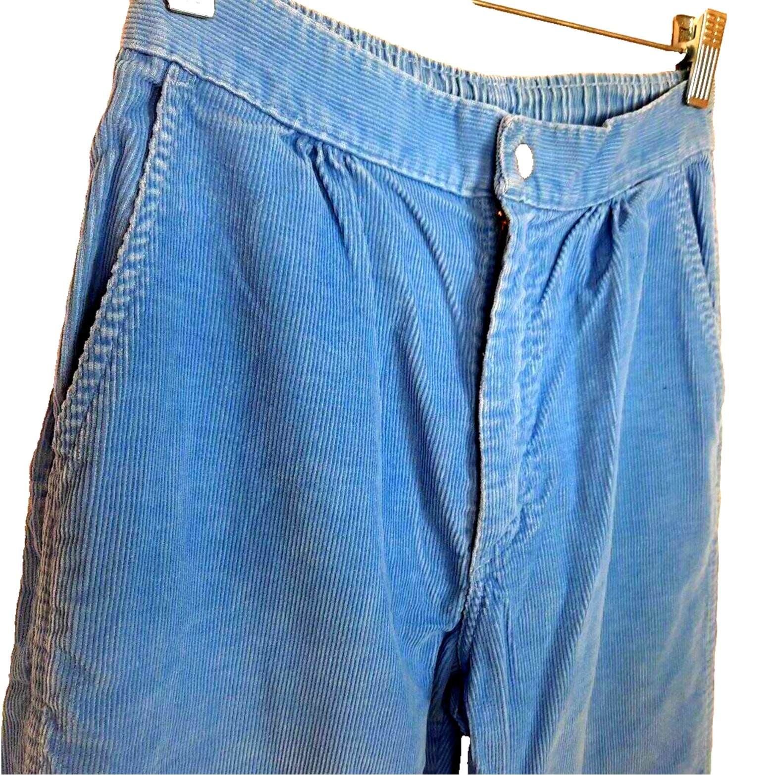 Vintage OP Ocean Pacific High Waist Corduroy Pants Small 24×29 Blue Surf Skate