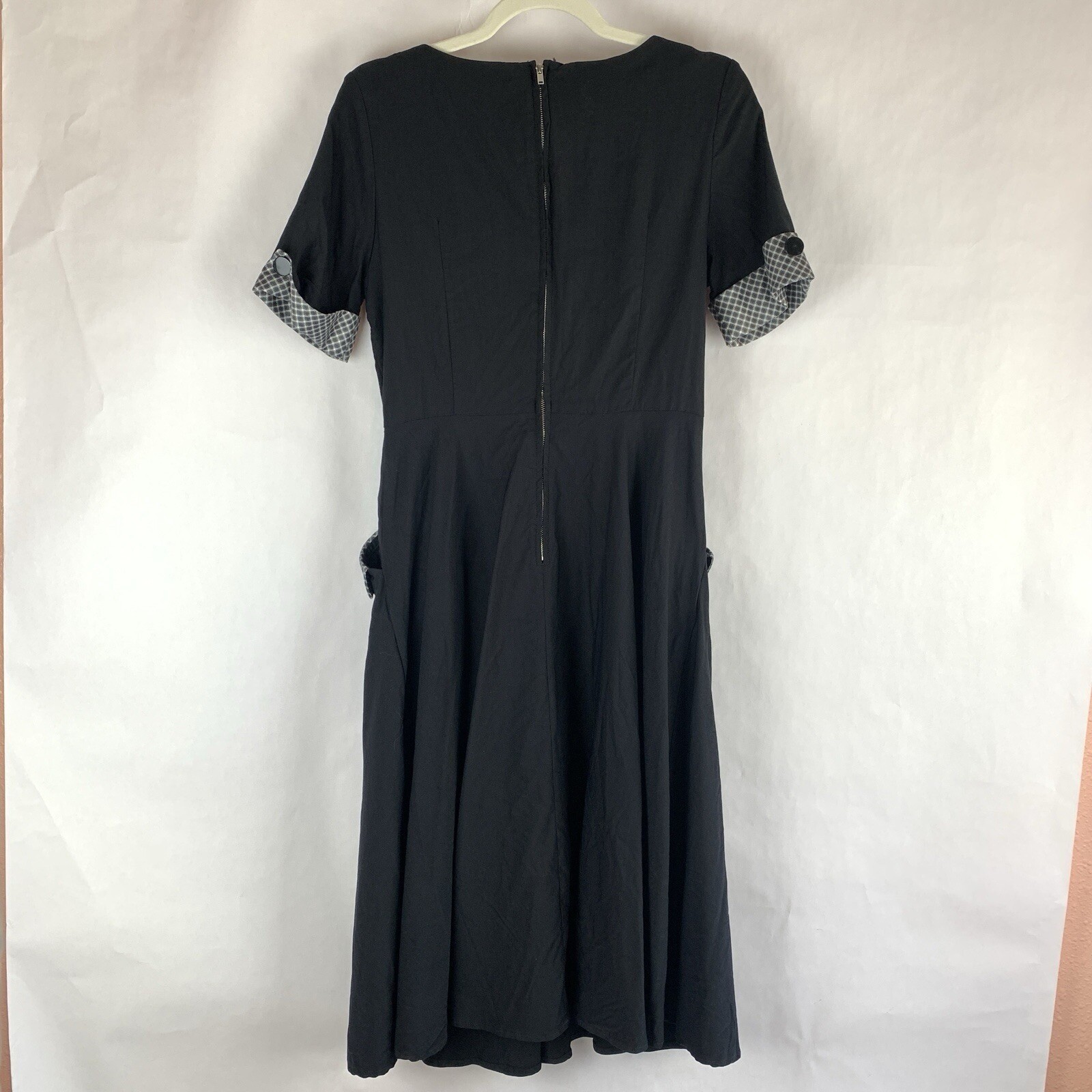 Tatyana Retro Dress Medium Stretch Dress Pin Up Bettie Paige Rockabilly Black