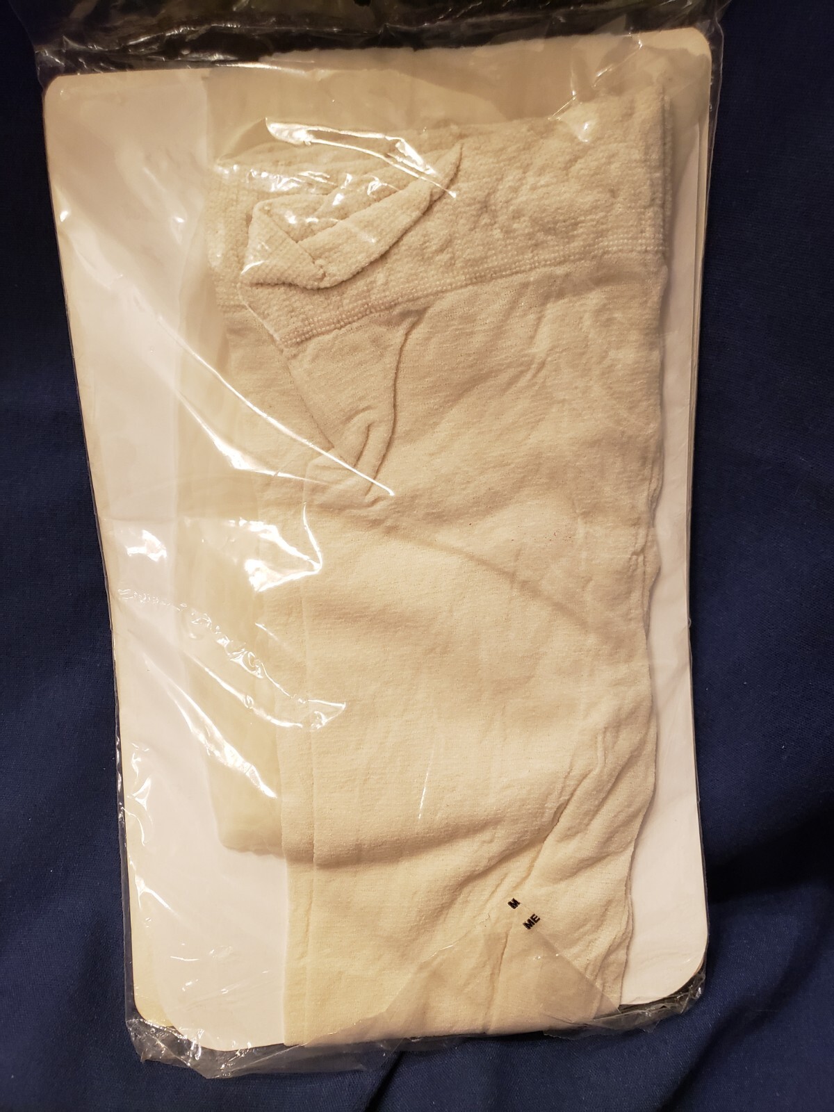 Big Mama Pantyhose Plus Size Hosiery Ivory Large L new in packaging Vintage