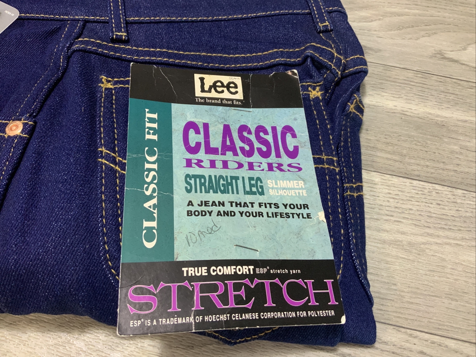 NWT Lee Riders Jeans Misses Women’s Size 10M 27×32 Straight Leg UNION MADE Vtg