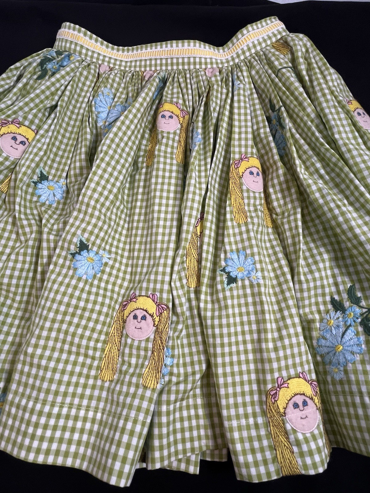 Jenny Fax Lime Green Cabbage Patch Doll Skirt Size M Spring 2013