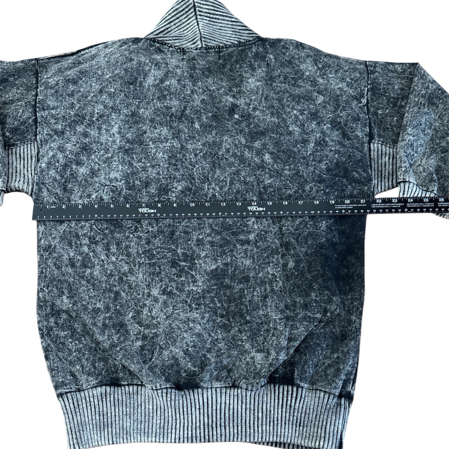 VTG Organically Grown 80s Grunge Punk Button Gray/Black Sweater Shirt Women’s S