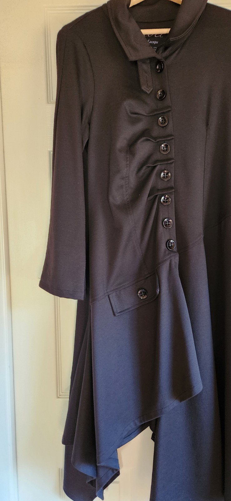 Asymmetrical Lagenlook Duster Jacket Goth Witchcore Victorian Cosplay Size Mediu