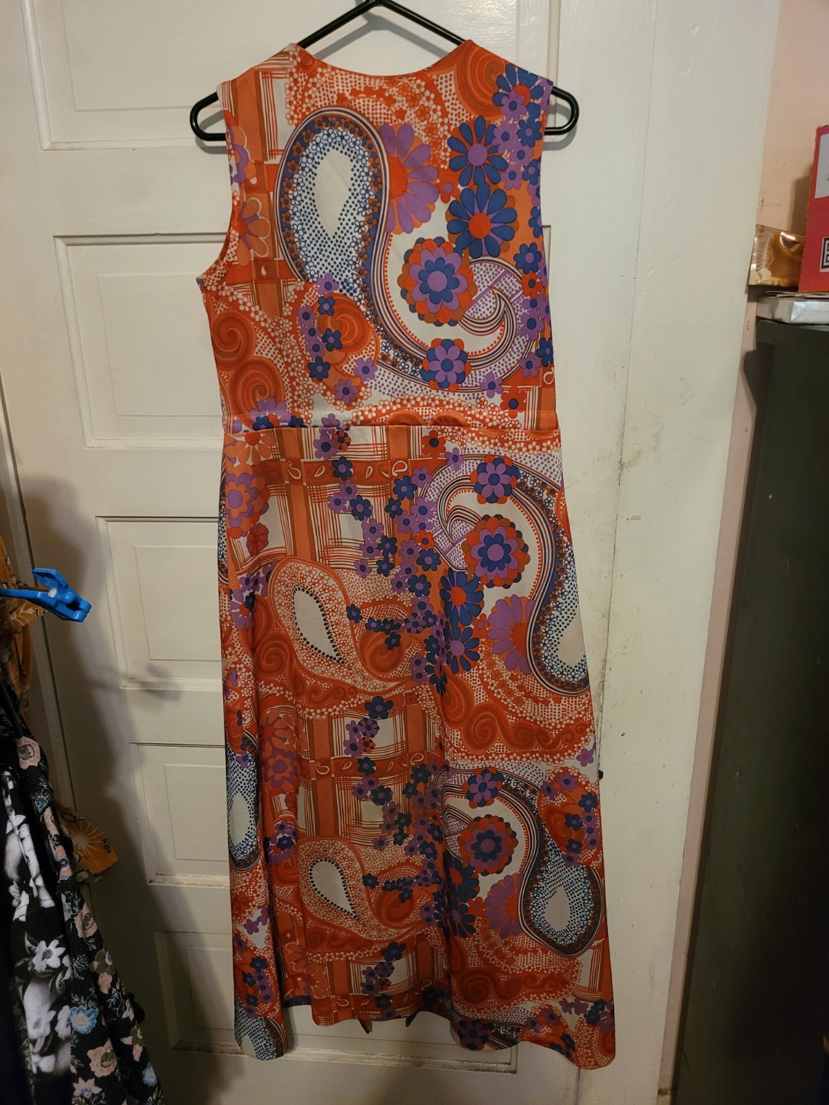 Vintage 1970s Loungewear by Gossard patchwork-print maxi dress/loungewear.
