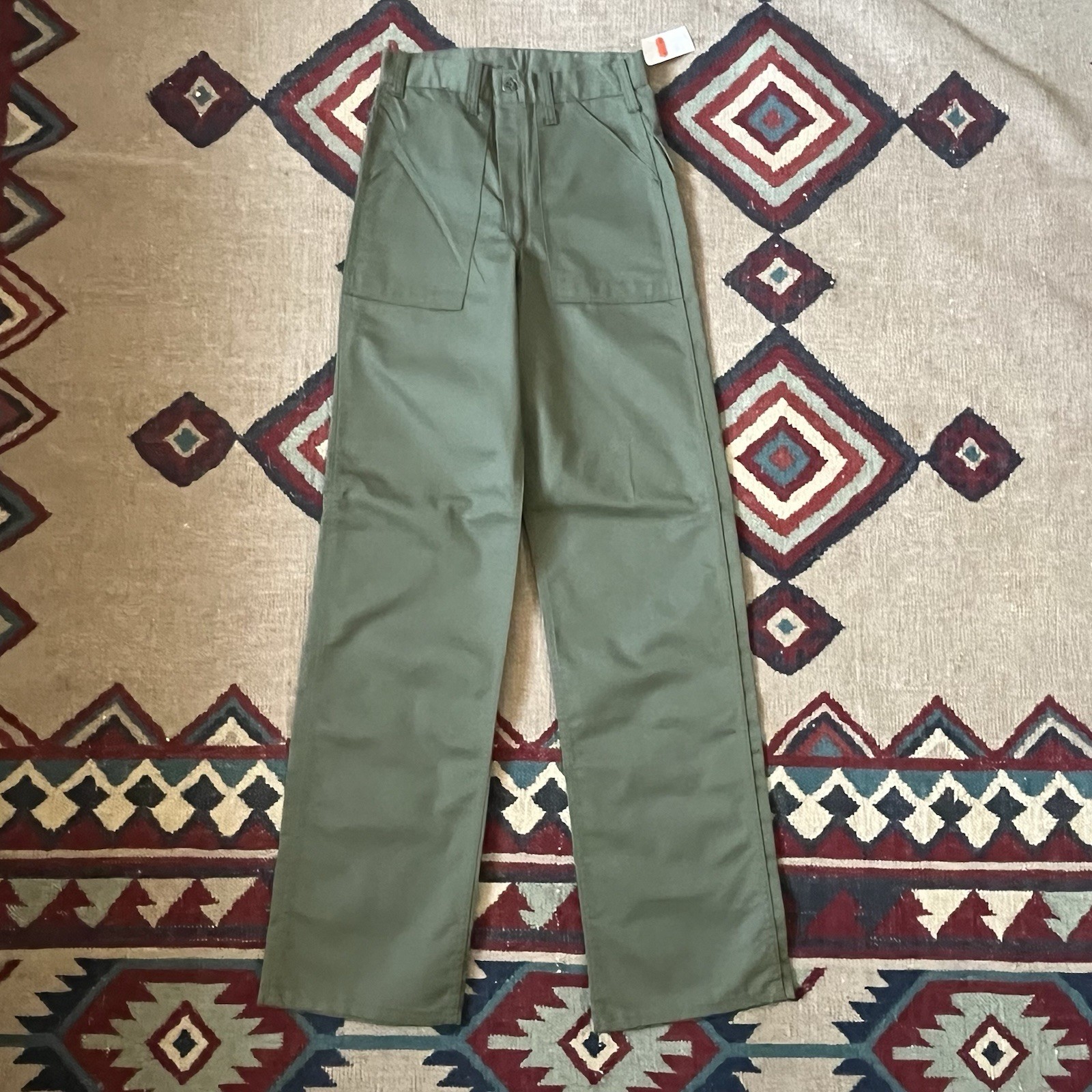 Vintage 80s US Army Military Cotton Sateen Utility Pants Women’s 26×33