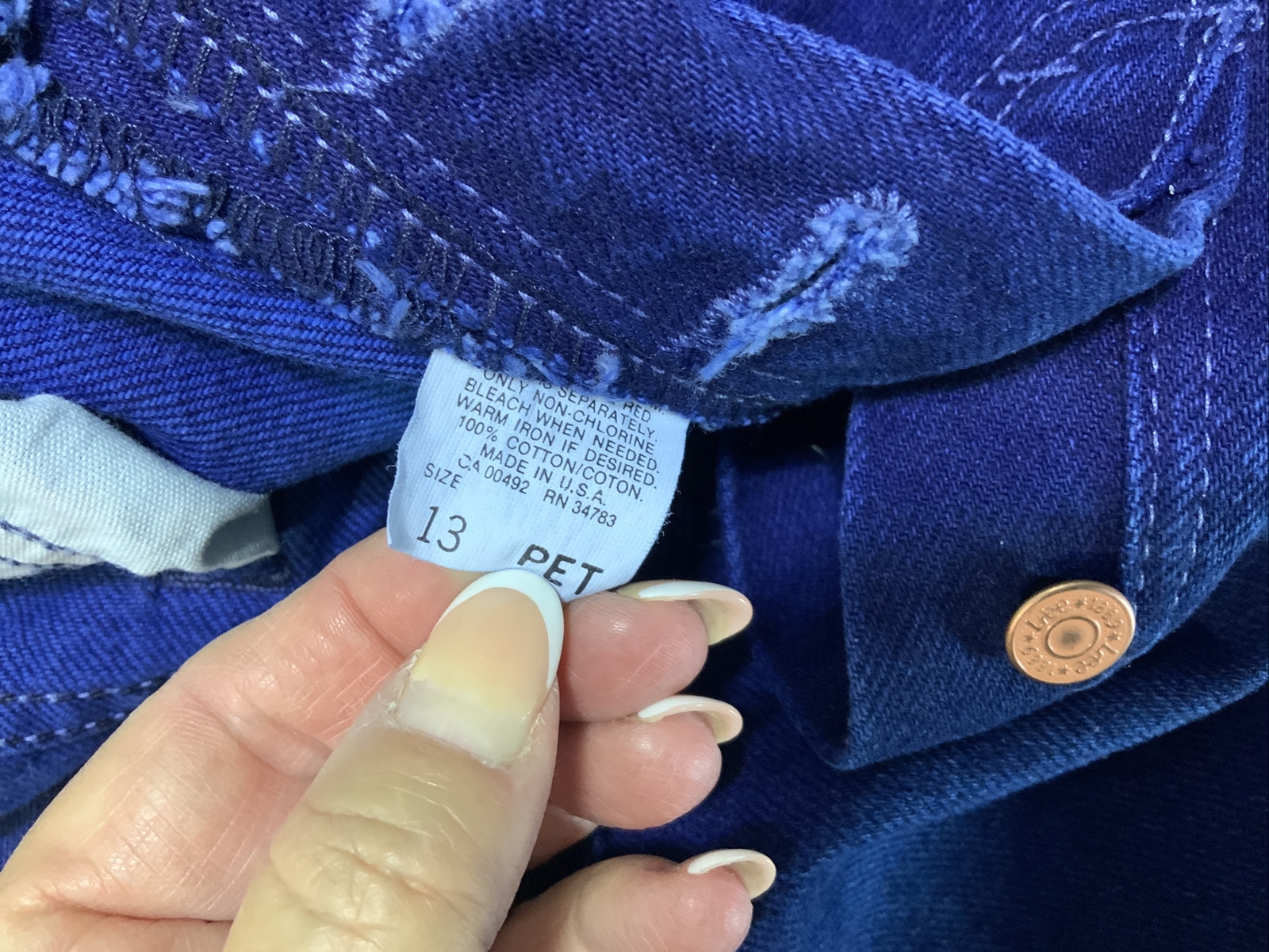 NWT Lee Jeans Junior Size 13 Petite Straight Leg Women’s 32×28 Vtg Loose Fit