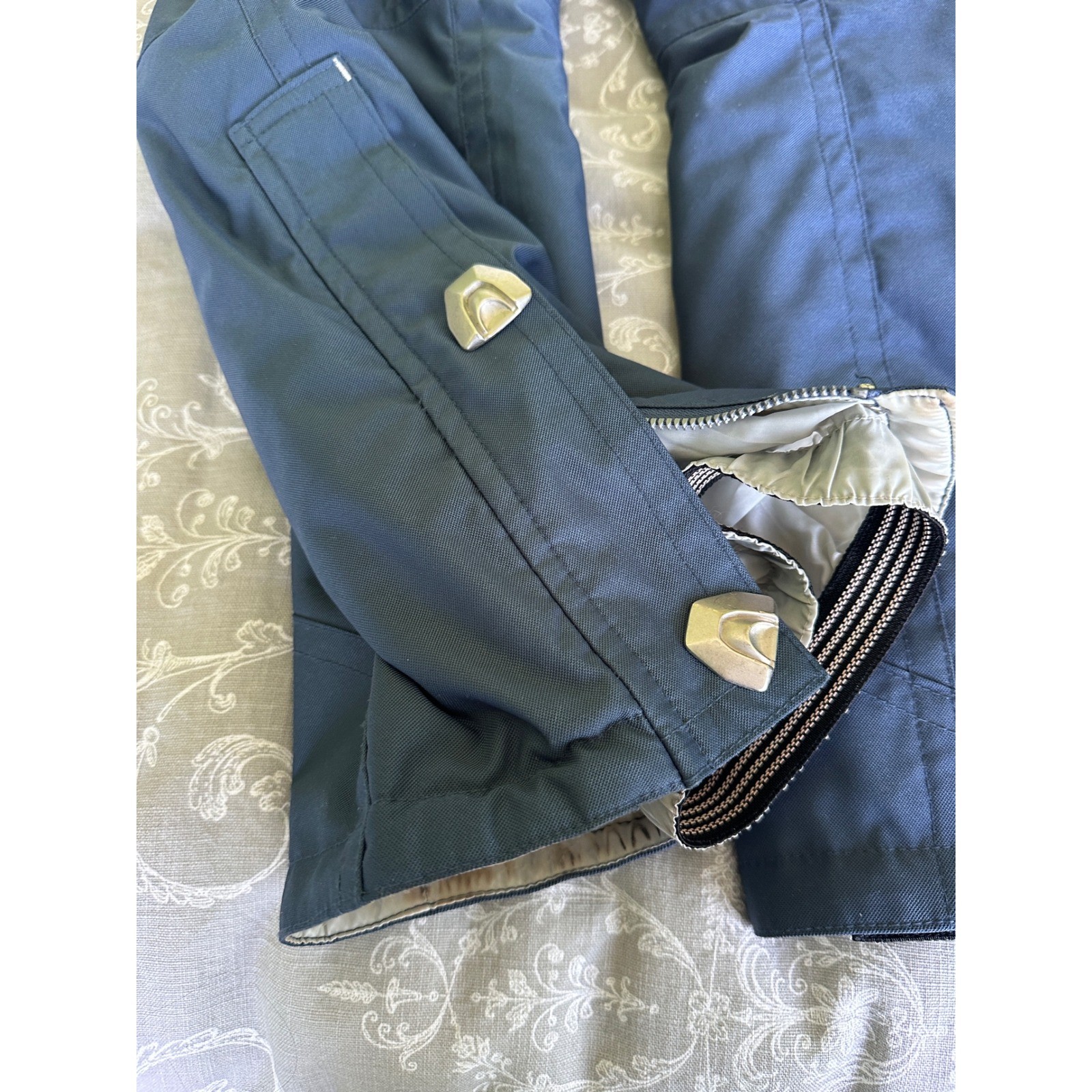 Vtg Vuarnet Ski Suit Womens 10 2pc Jacket Pants Retro 90sInsulated Hooded