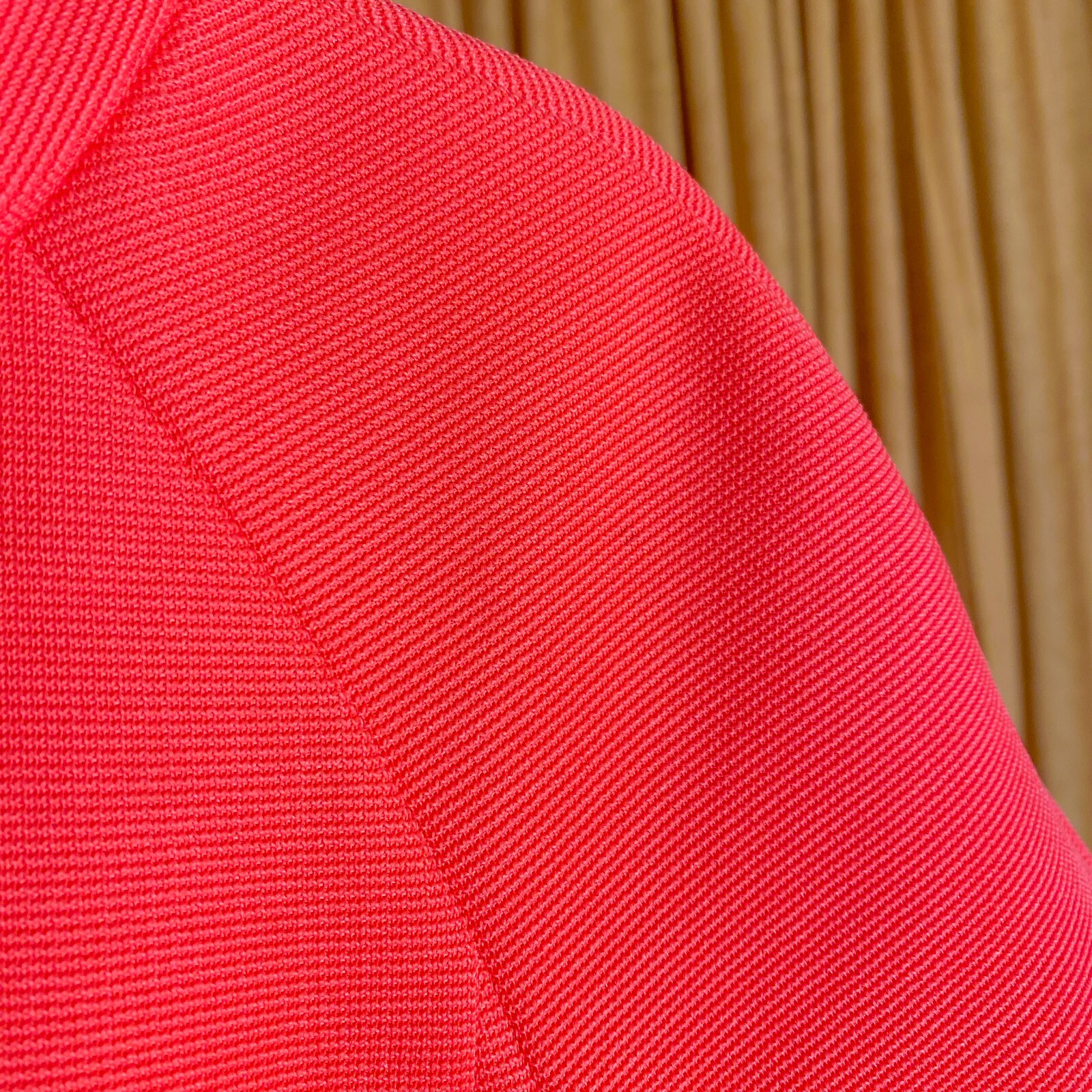 Pink vintage mod dress Coral pink 1960’s Midi dress with two front pockets