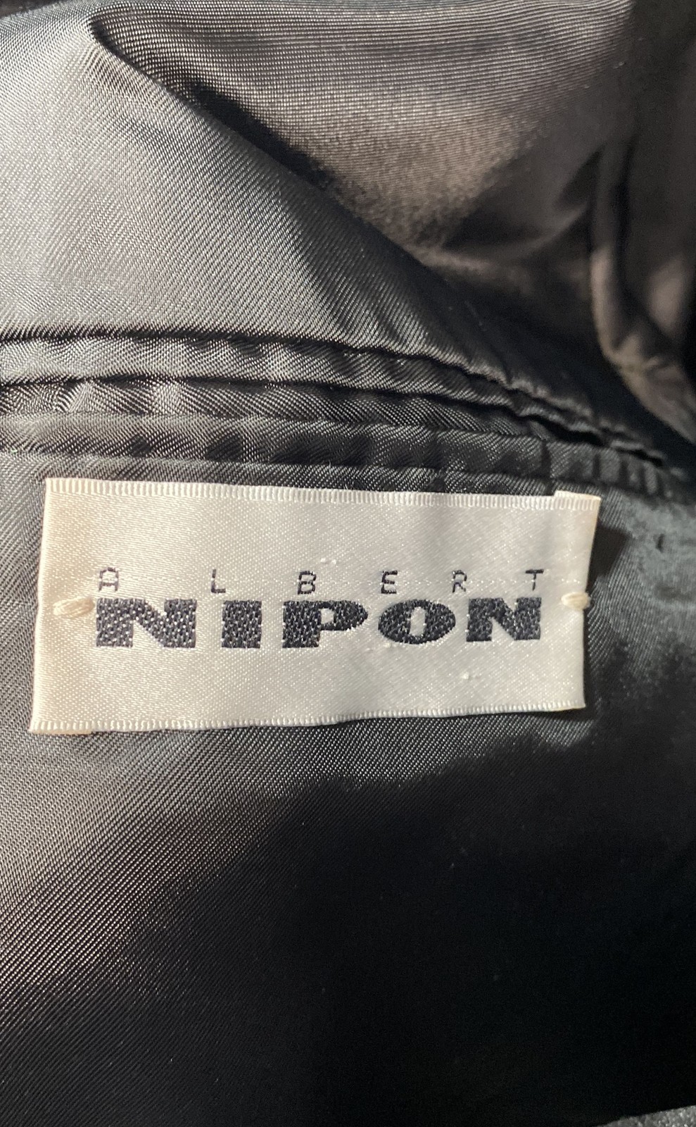 Vintage 80s Albert Nipon Women’s Black Pure Wool Tuxedo Blazer Peak Lapel
