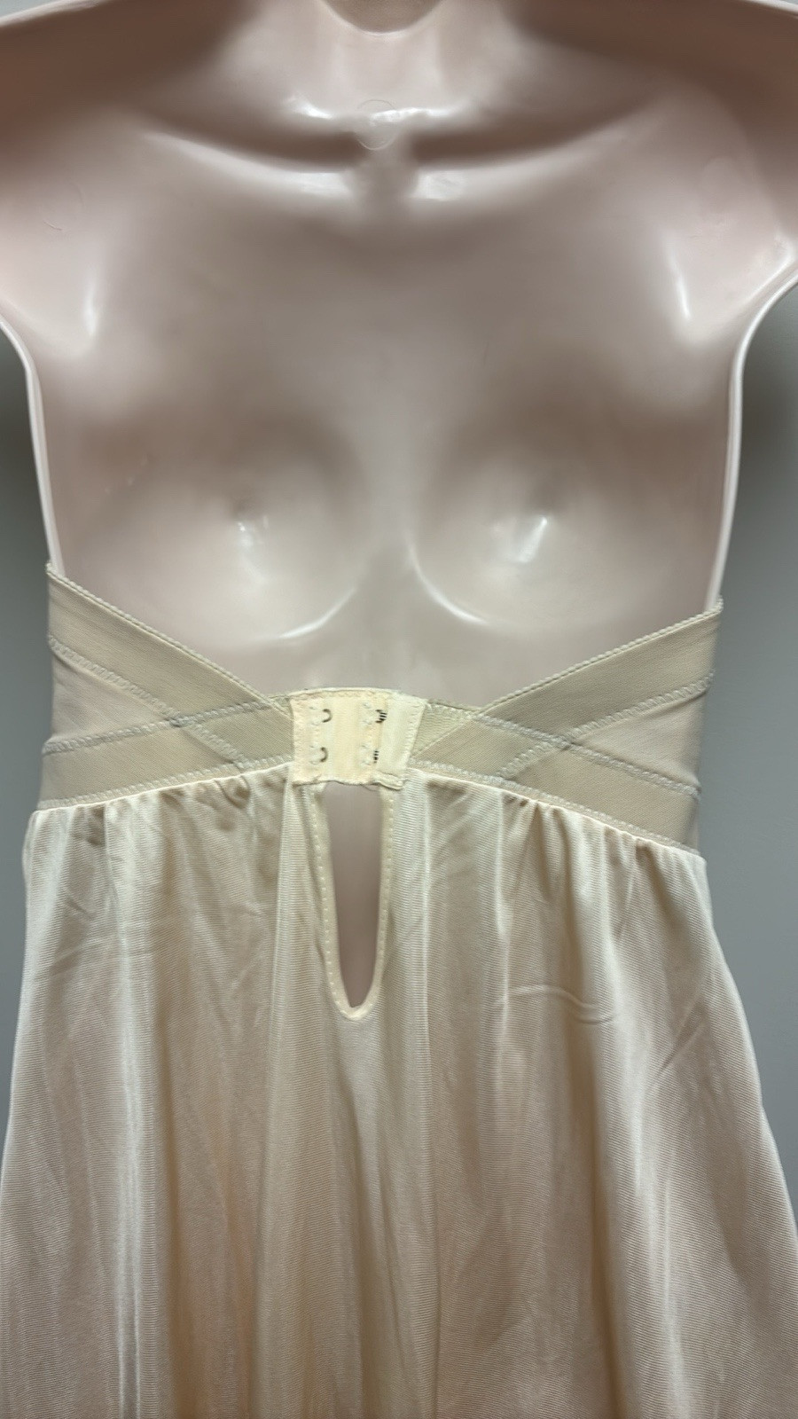 Vintage BACKTALK Young Smoothie Strouse Adler Lace Bustier Bra Dress Slip 34B