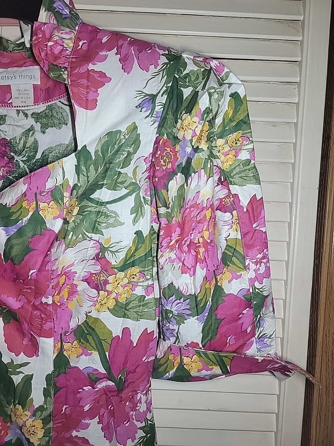 Vintage 80’s Betsey’s Things Summer Party Floral Cottagecore Dress Midi