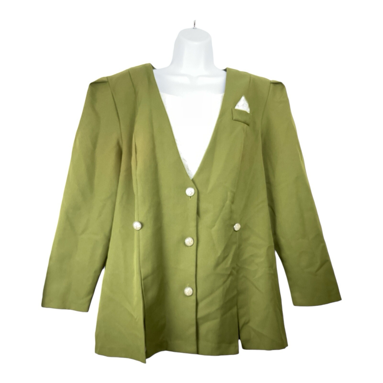 Vintage 80s Tina Barrie Womens Blazer Retro Business Professional Preppy Classic