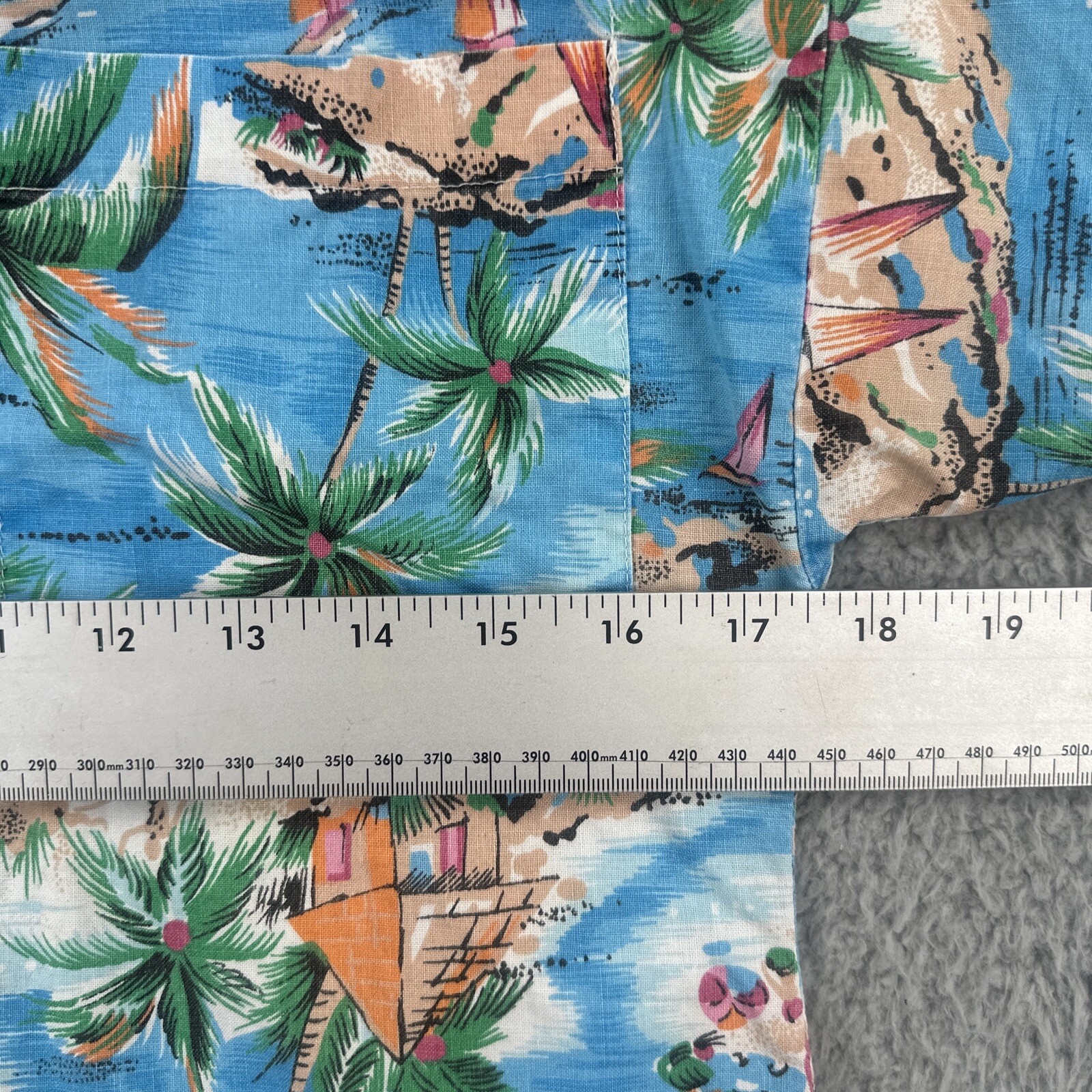 Vintage Palmetto’s 90s Women’s Size S Hawaiian Beach Camp Button Up Shirt EUC