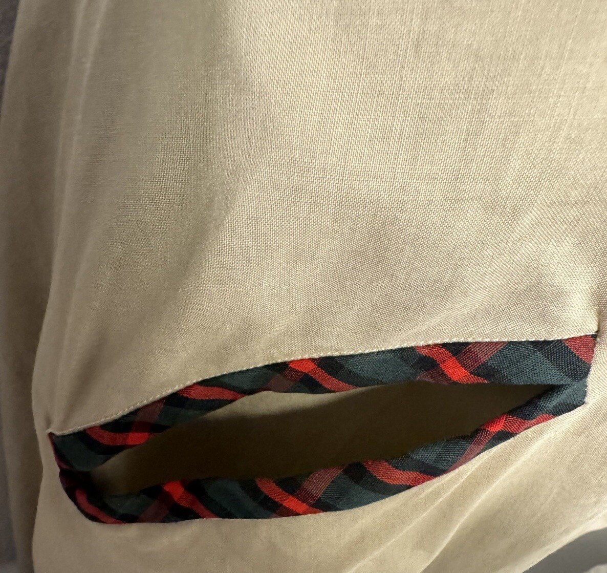 Nancy Greer House Dress Tartan Accent VTG
