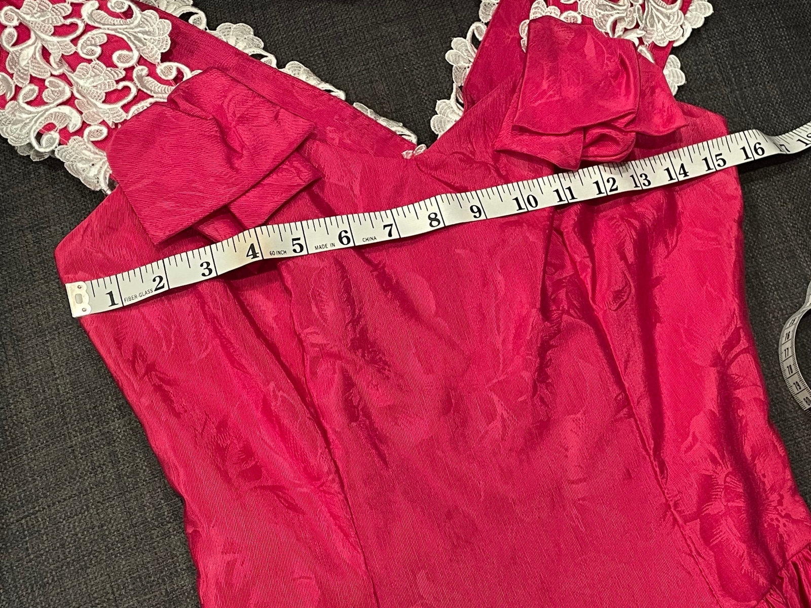 Dance Allure Vintage 1980s Made in the USA Pink Party Formal Prom Dress Sz 10
