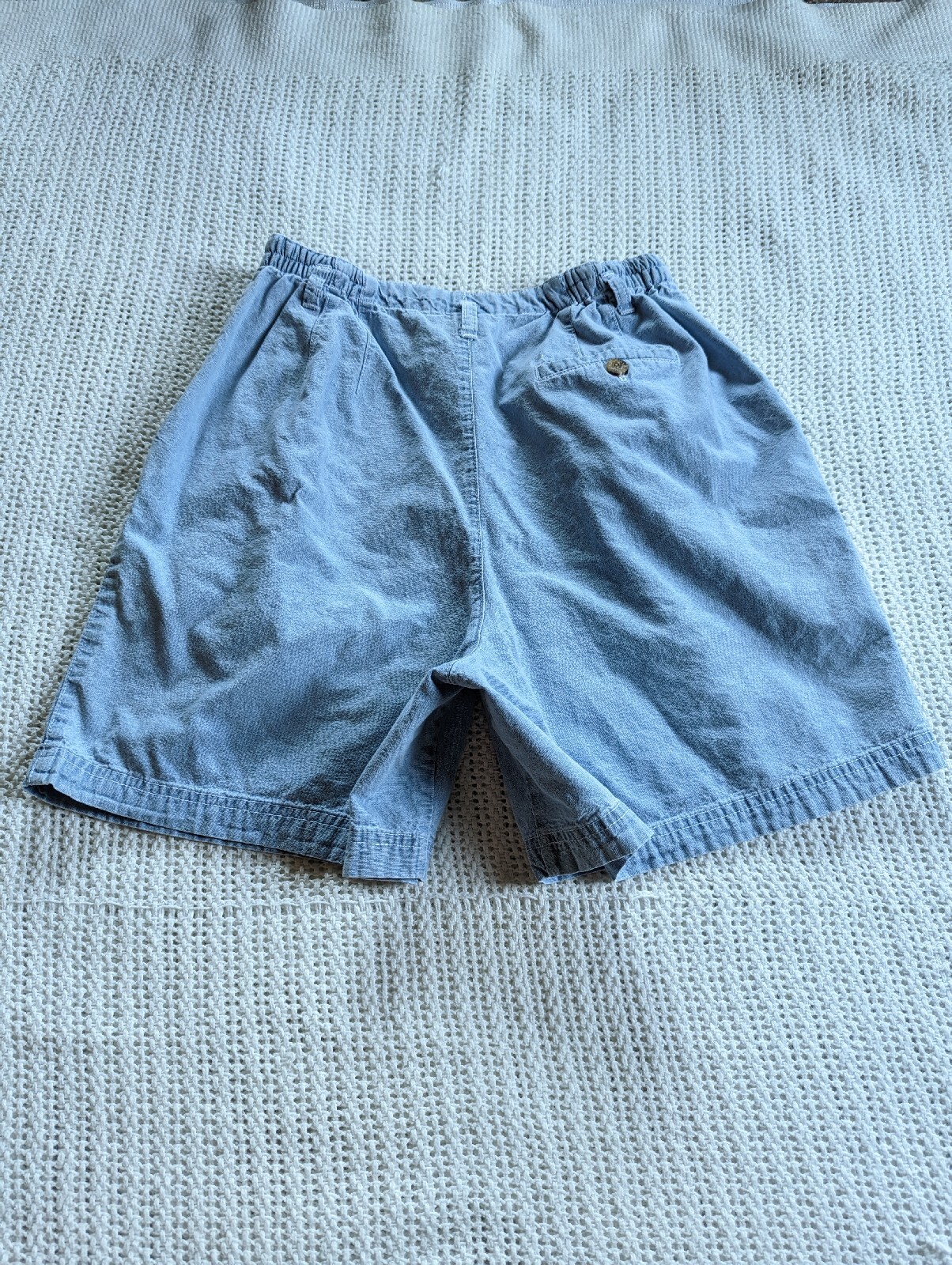 VTG St. John’s Bay Women’s 10 Denim Jean Shorts High Elastic Waist 100% Cotton