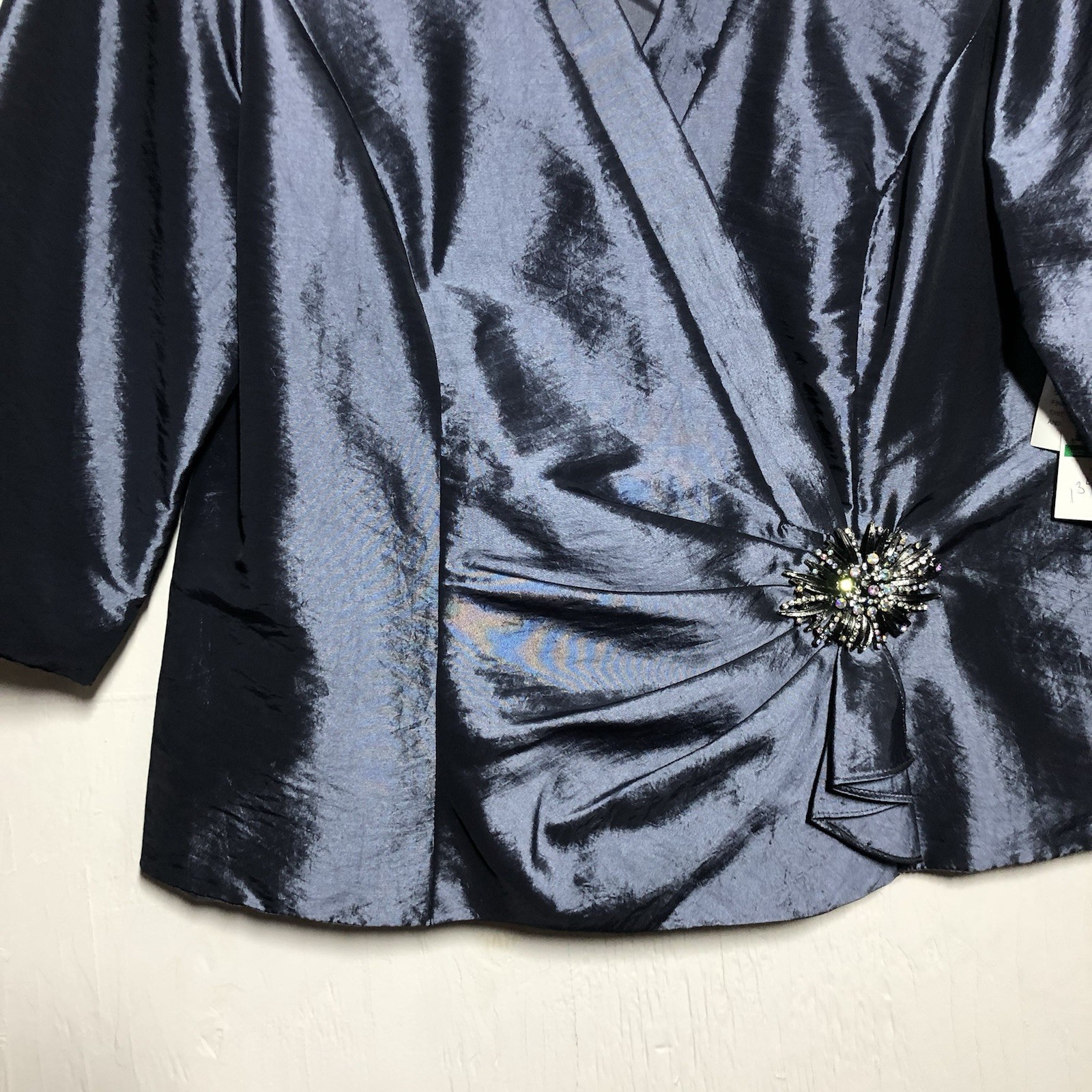 Vintage Alex Evenings Purple Blazer Dress Jacket LP Old Money Glam Wedding Party