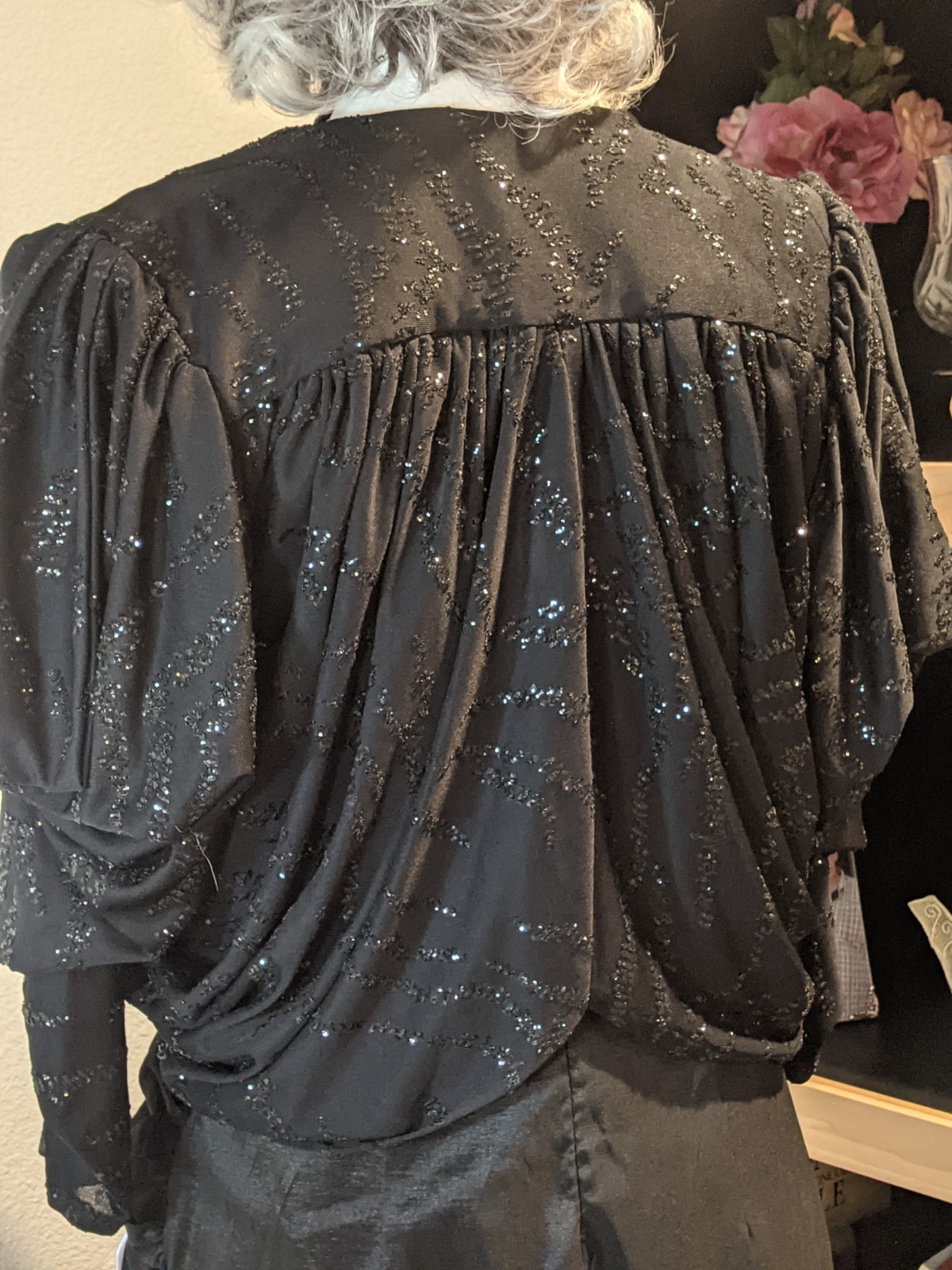 Yvonne Jacovou At Cornelius Sequined Batwing Dress Coat