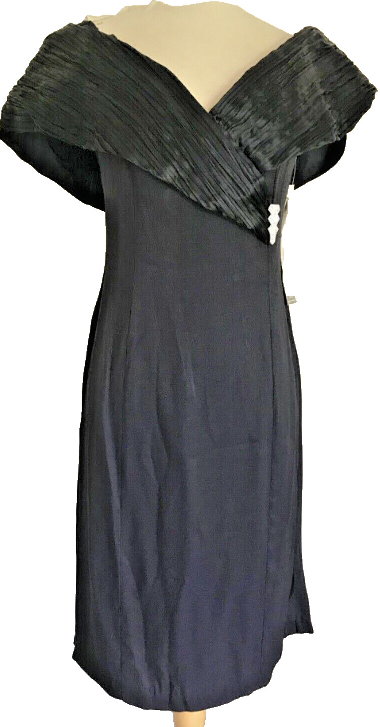 Vintage 80’s Deadstock, Cocktail Evening Dress, Short Off Shoulder Night Magic