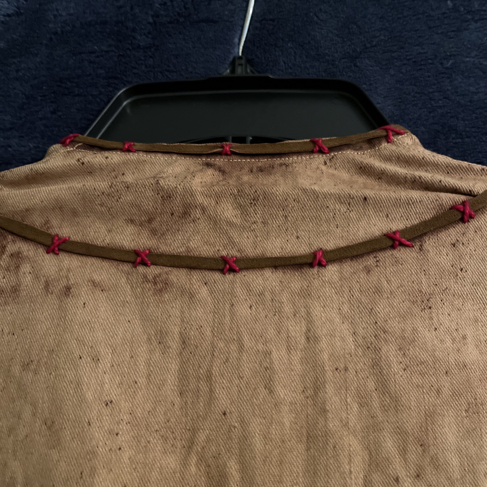 Vintage Women’s Indian Dress. Leather Fringe And Beading
