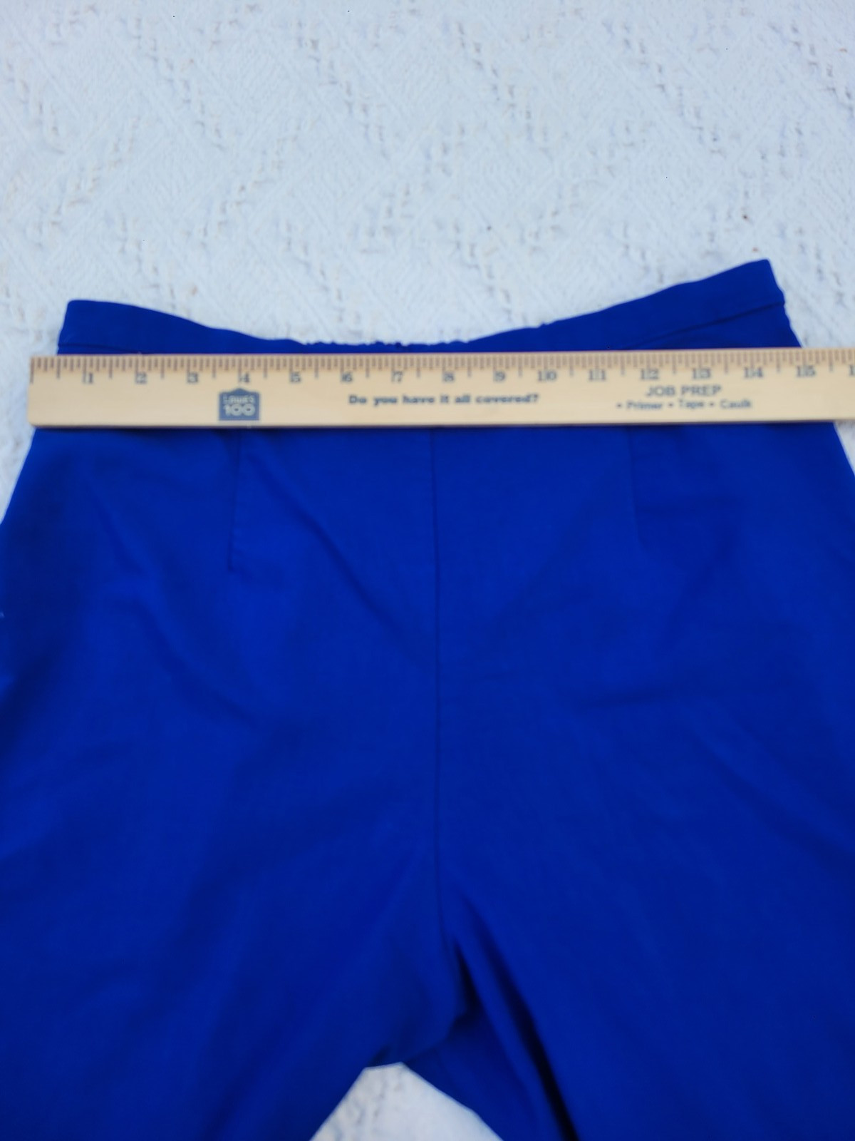 Vintage 80s 90s UNITS Modular Clothing Electric Blue Capri Pants Size Med/Large