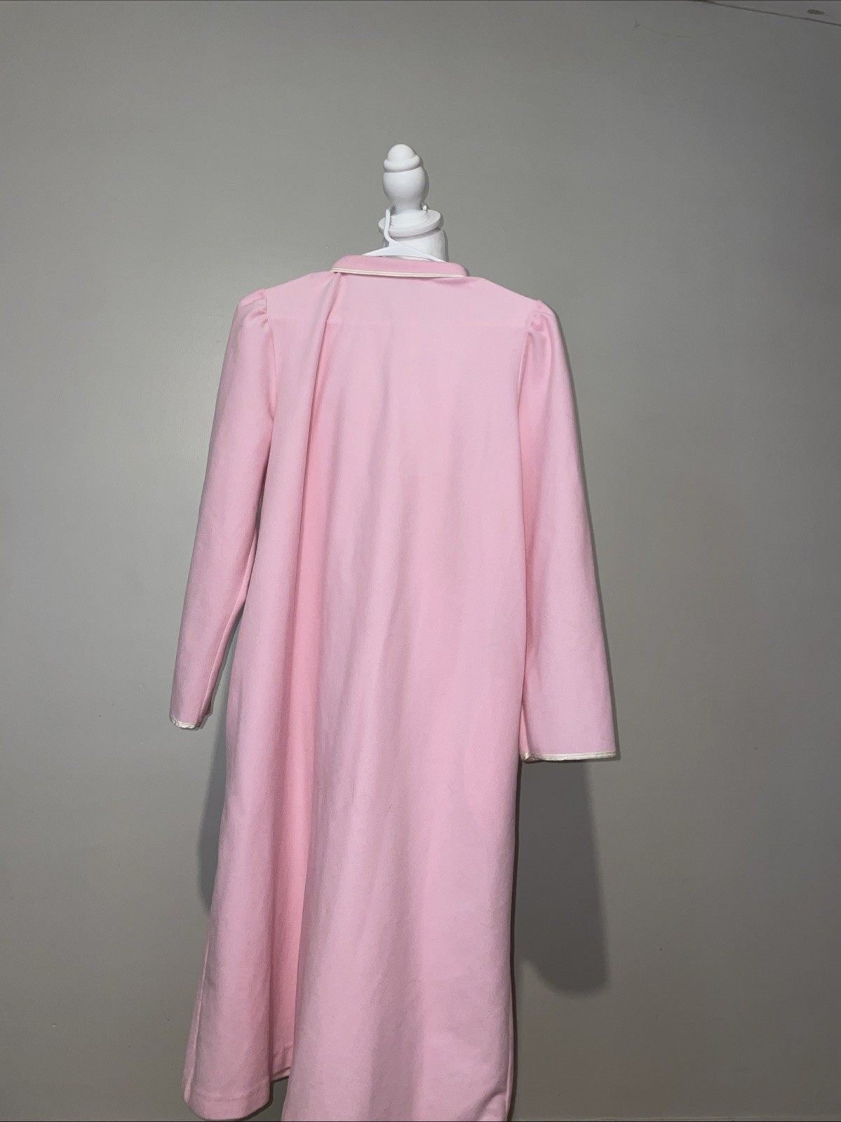 Vtg 1970s Wolverine Knitting Mills Pink Fleece Housecoat Robe ILGWU Union Made