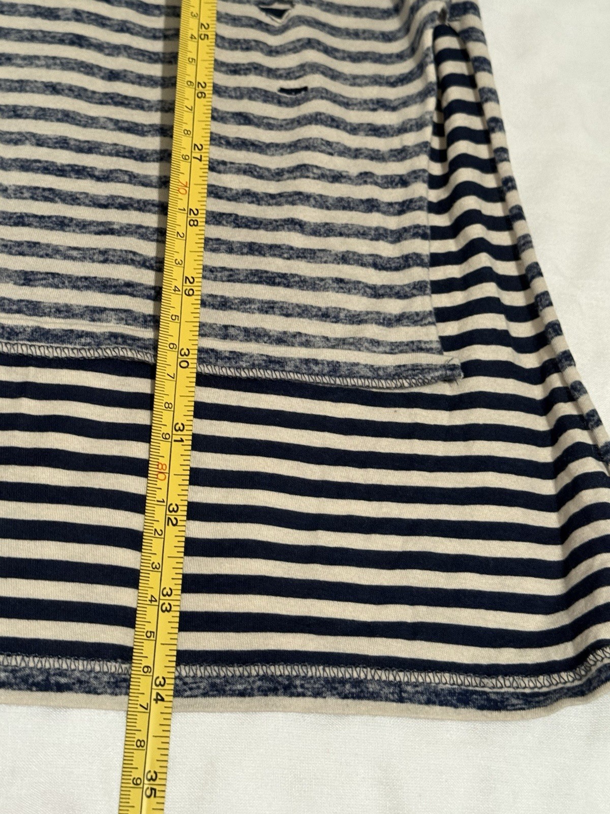 VTG We The Free USA Oversize T-Shirt Striped Distressed Cotton Women L/G