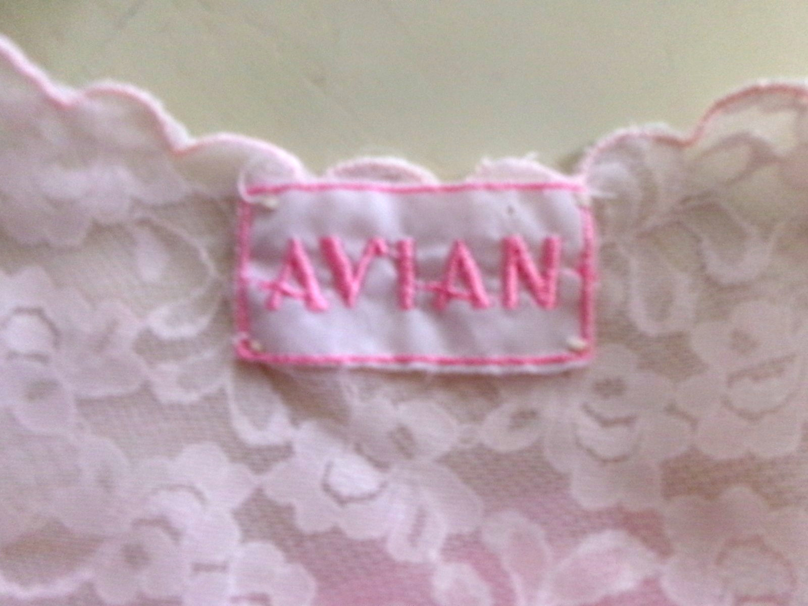 VINTAGE AVIAN PINK CHIFFON WITH LACE BODICE NIGHT GOWN LOUNGEWEAR DRESS L-XL