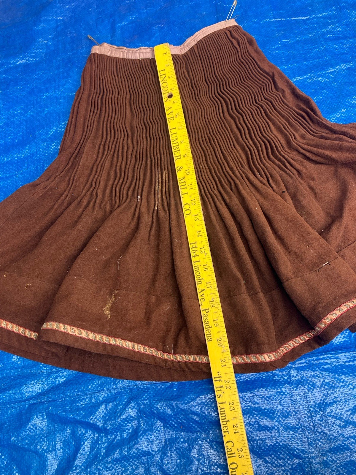 Vintage Western Costume Co Hollywood Skirt Waist 23”